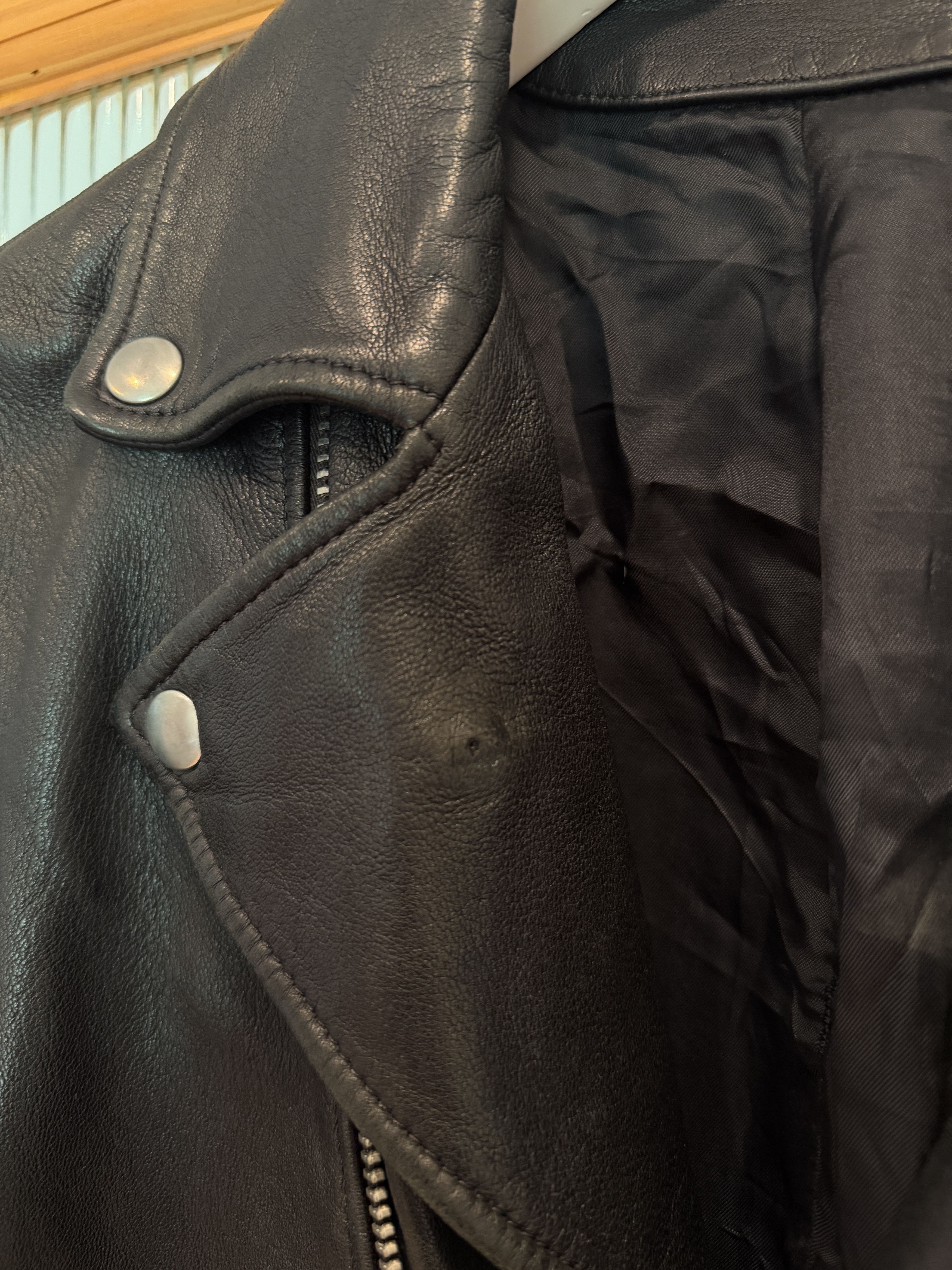 Acne Studios Nate Clean Leather Motorcycle Jacket Size US S / EU 44-46 / 1 - 8 Thumbnail