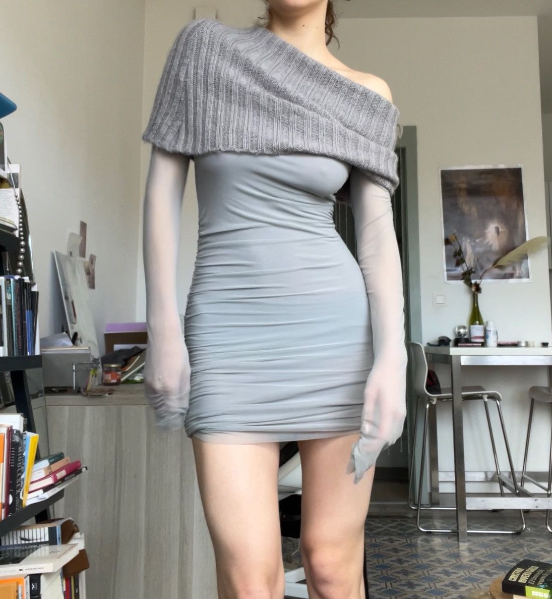 Vintage Elegant subversive mesh dress Size S / US 4 / IT 40 - 1 Thumbnail