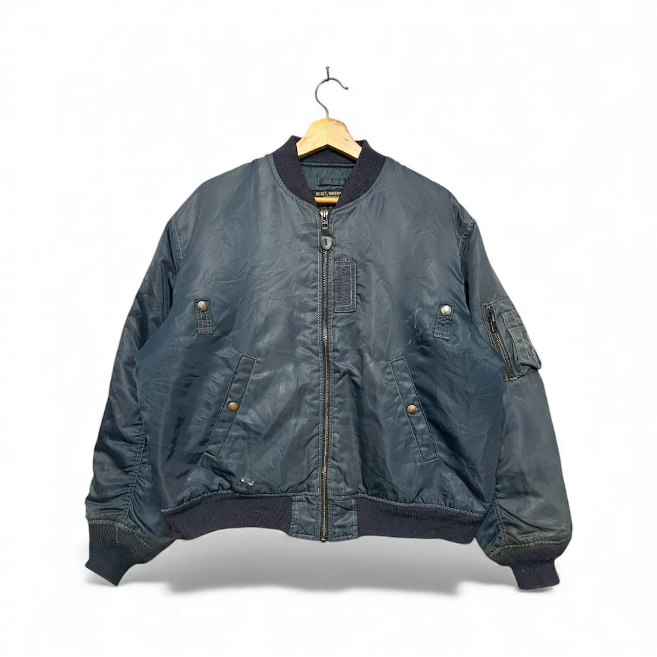 Vintage 412. The Army Air Force Style Bomber Sun Faded Size US M / EU 48-50 / 2 - 1 Thumbnail