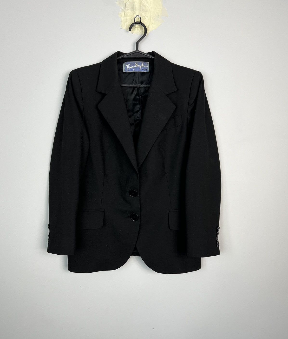 Mugler × Thierry Mugler × Vintage Rare Blazer Thierry Mugler Black Vintage 80’s Women Size S / US 4 / IT 40 - 3 Thumbnail