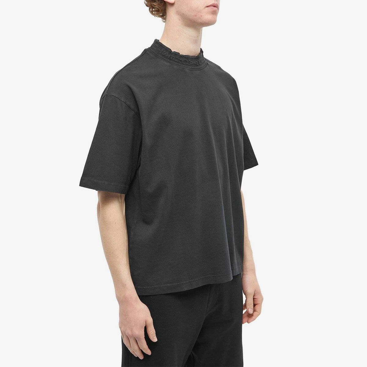 Acne Studios Elco Chain Rib Oversized L T-Shirt in Faded Gray/Black Size US L / EU 52-54 / 3 - 7 Thumbnail