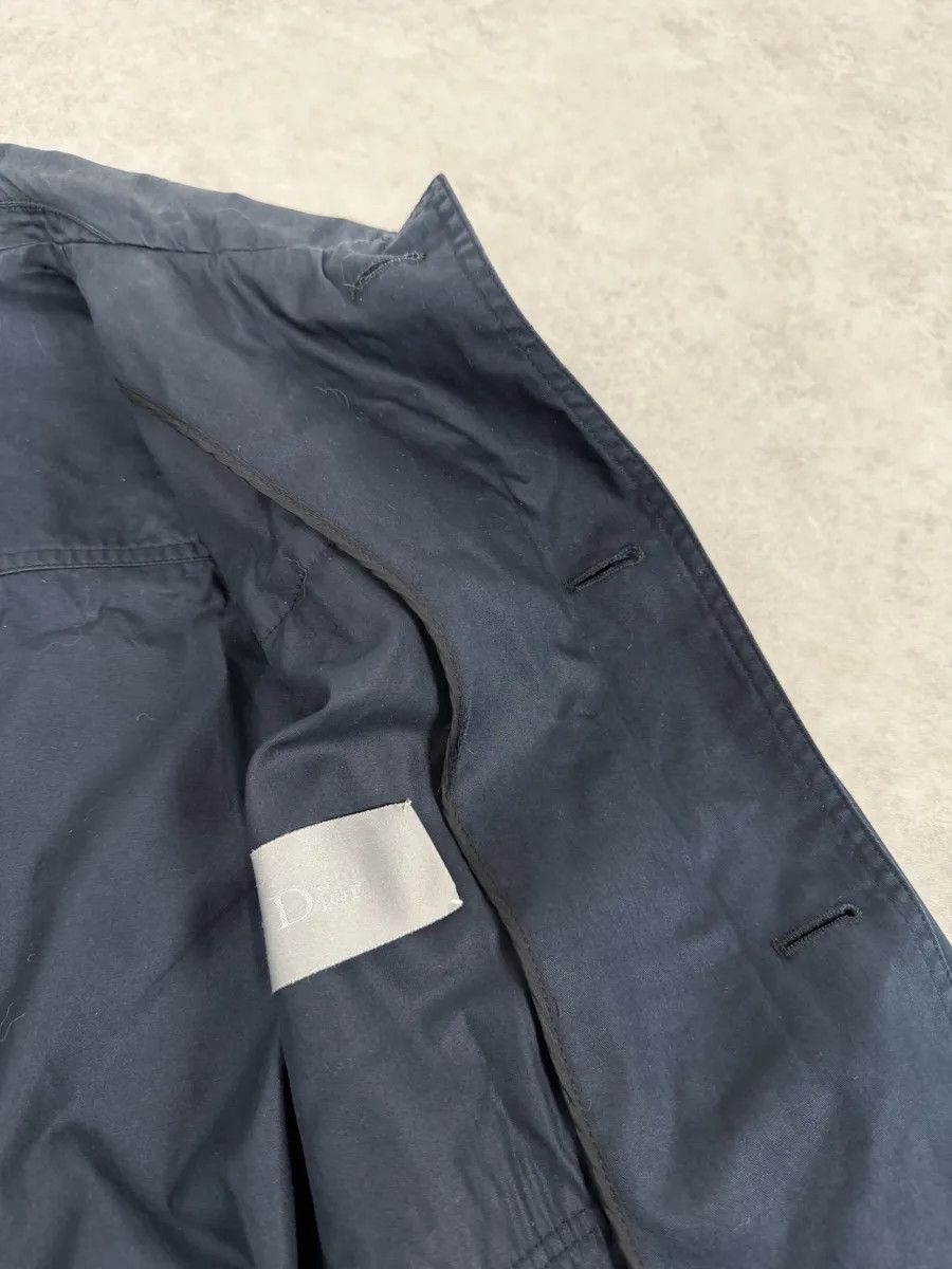 Dior AW2009 Dior Saharienne Navy Buttoned Jacket by Kris Van Assche Size US M / EU 48-50 / 2 - 10 Thumbnail