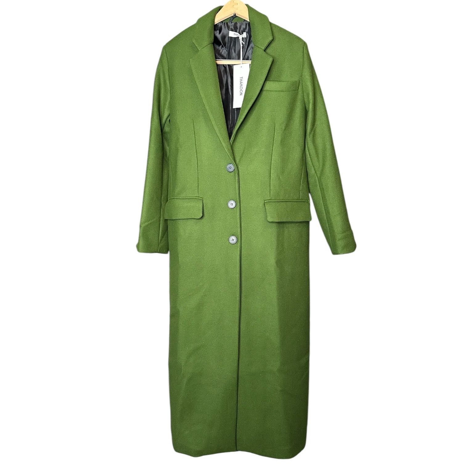 THAKOON Thakoon Green Single Breasted Wool Coat M Size M / US 6-8 / IT 42-44 - 1 Thumbnail