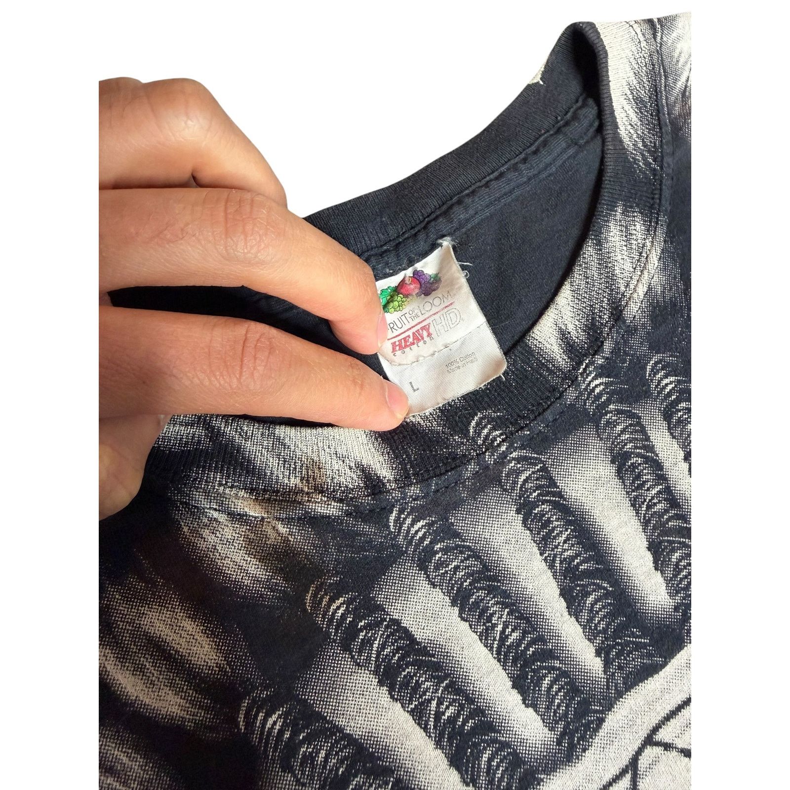 Fruit Of The Loom × Vintage Vintage Native American Skull Chief AOP T-Shirt Size US L / EU 52-54 / 3 - 5 Thumbnail