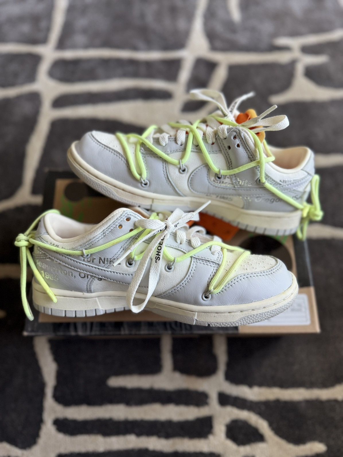 Off-White Nike Dunk Low x Off-White Lot 43 of 50 Sneakers Size US 6.5 / EU 39-40 - 2 Thumbnail