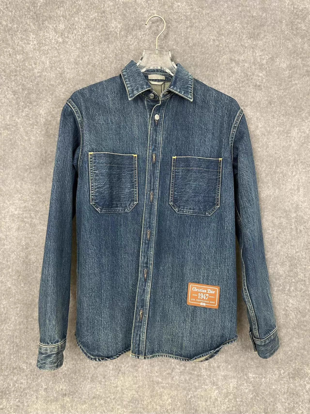 Dior Blue Denim Long Sleeve Button-Up Shirt Size US XS / EU 42 / 0 - 1 Thumbnail