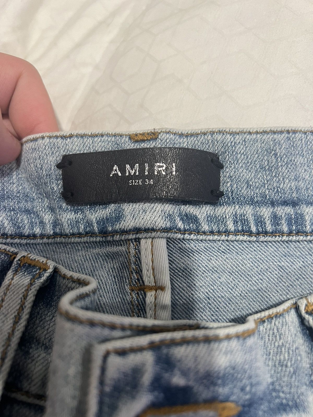 Amiri Amiri Paisley Patch jeans multi color blue Size US 34 / EU 50 - 2 Thumbnail