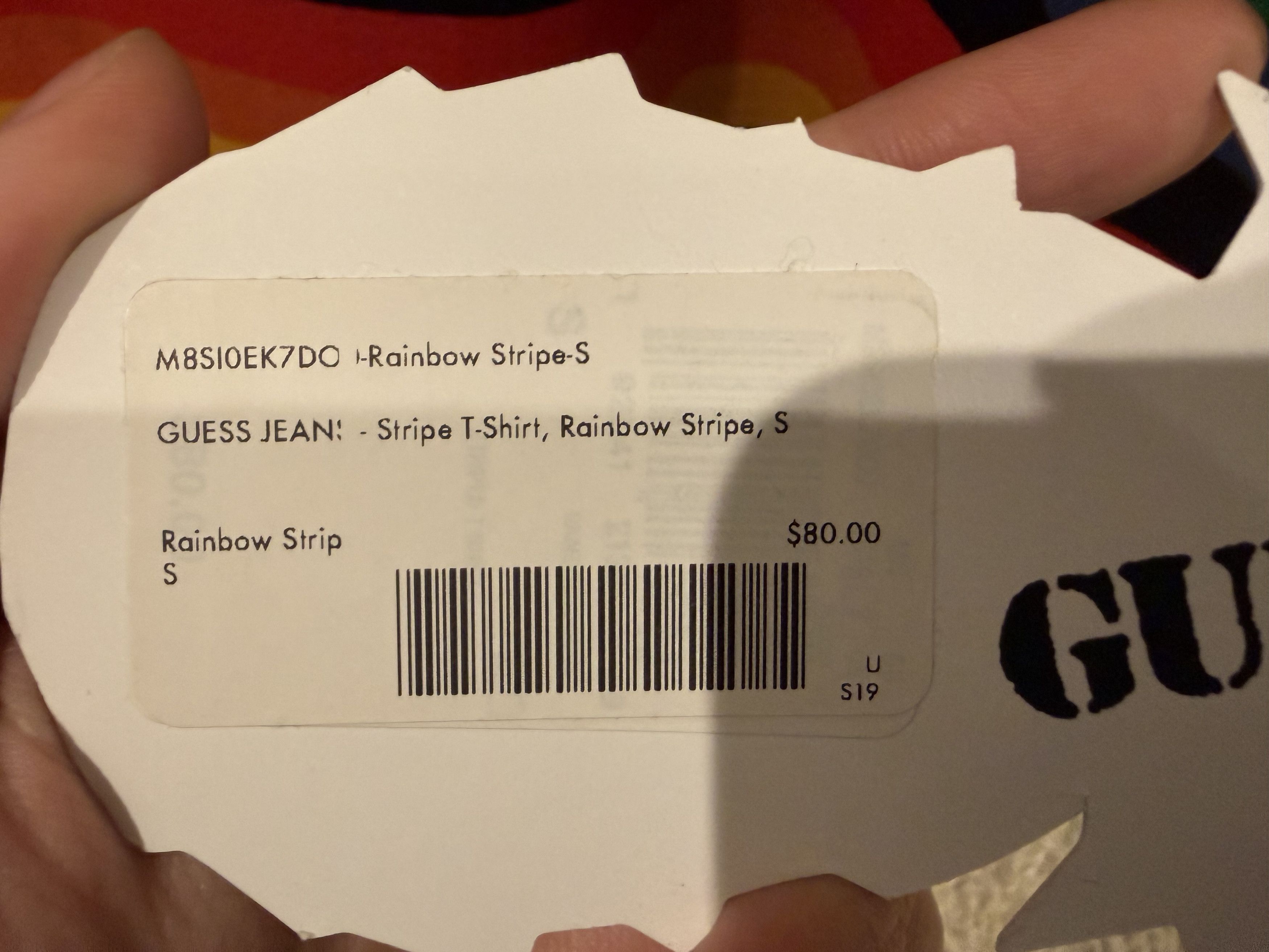 Guess GUESS Farmers Market Rainbow Stripe Tee Sean Wotherspoon Size US S / EU 44-46 / 1 - 2 Thumbnail