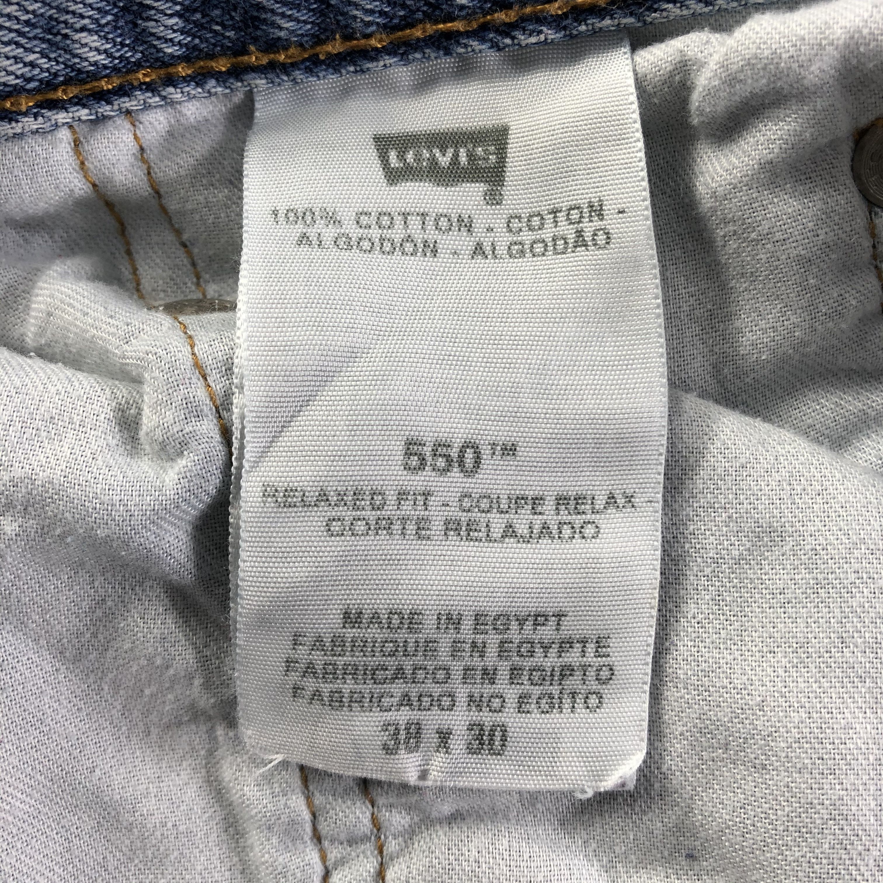 Levi's Vintage Blue Wash Levis 550 Jeans-J3299 Size US 37 - 9 Thumbnail