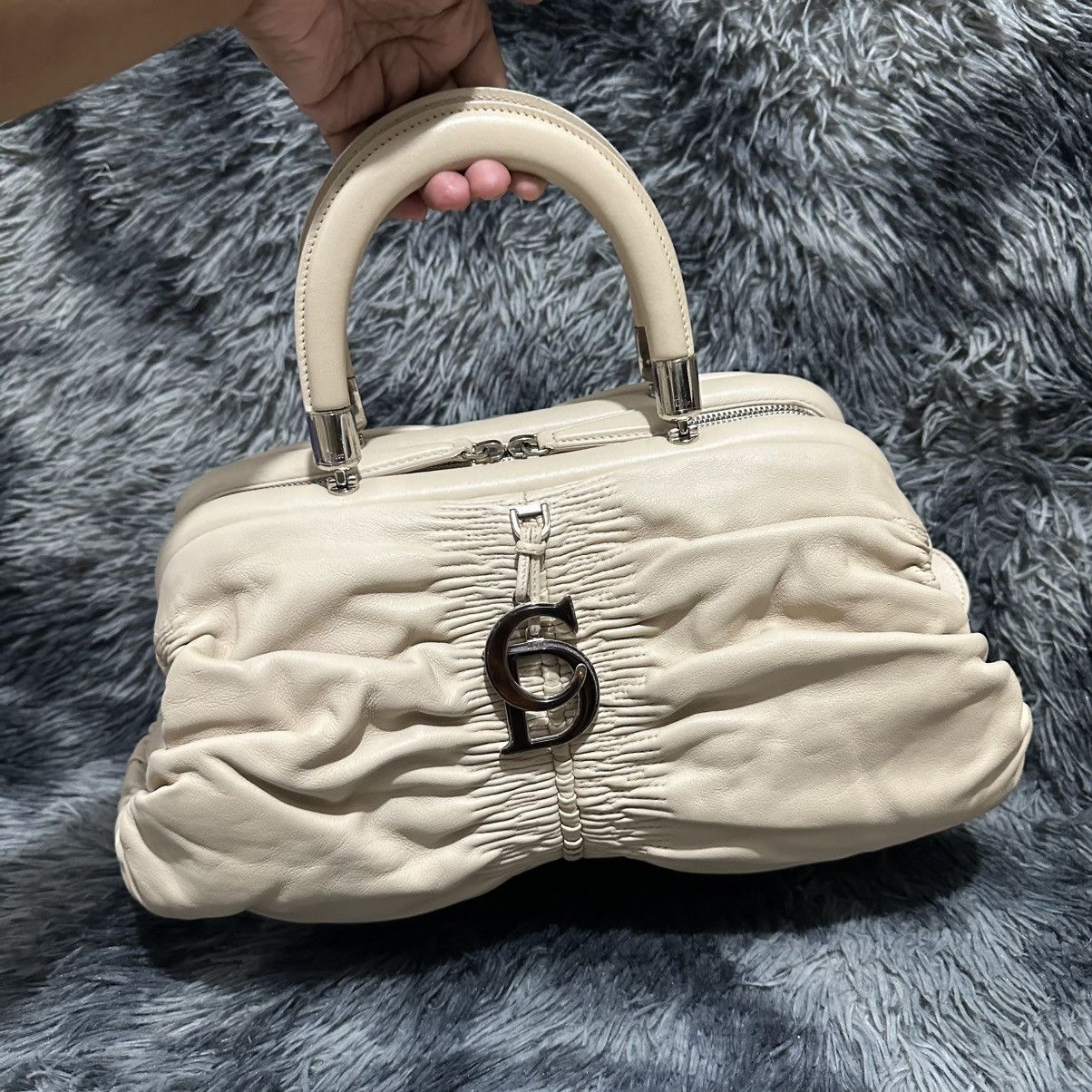Dior Dior Light Beige Leather Karenina East West Karenina Satchel Size ONE SIZE - 2 Thumbnail