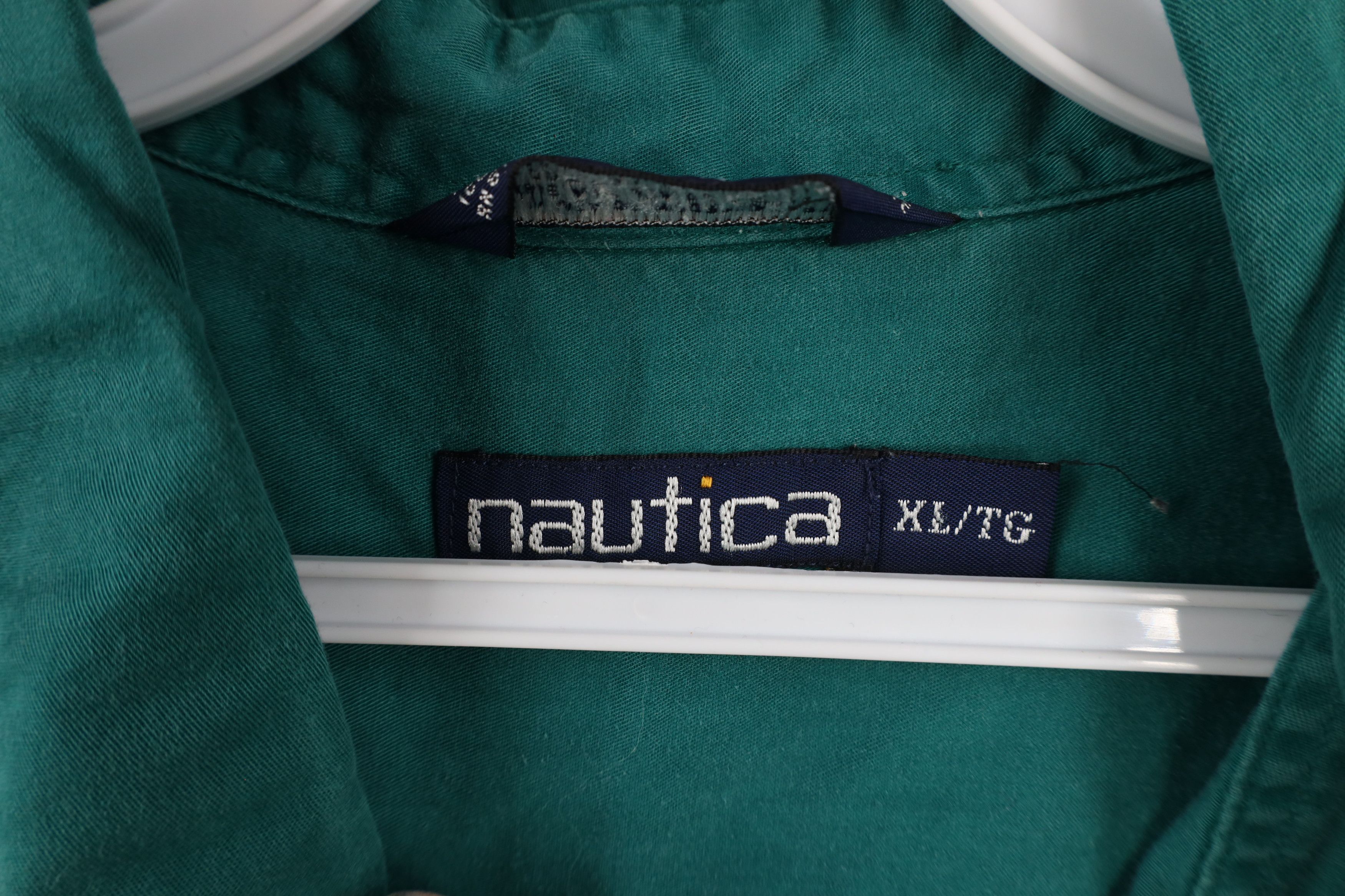 Nautica × Vintage Vintage 90s Nautica Short Sleeve Collared Button Down Shirt Size US XL / EU 56 / 4 - 10 Thumbnail