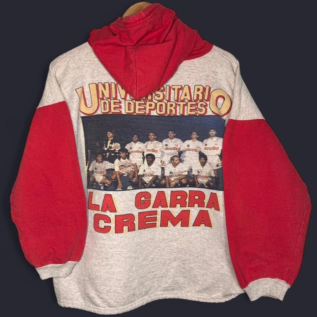 Vintage Rare Vintage 1990s Universitario de Deportes Soccer Hoodie Size US L / EU 52-54 / 3 - 6 Thumbnail