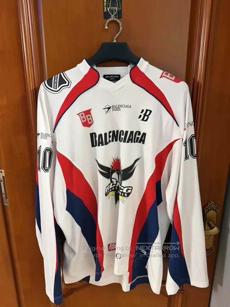 Balenciaga Balenciaga Ice Hockey Jersey Number 10 Size US S / EU 44-46 / 1 - 1 Thumbnail