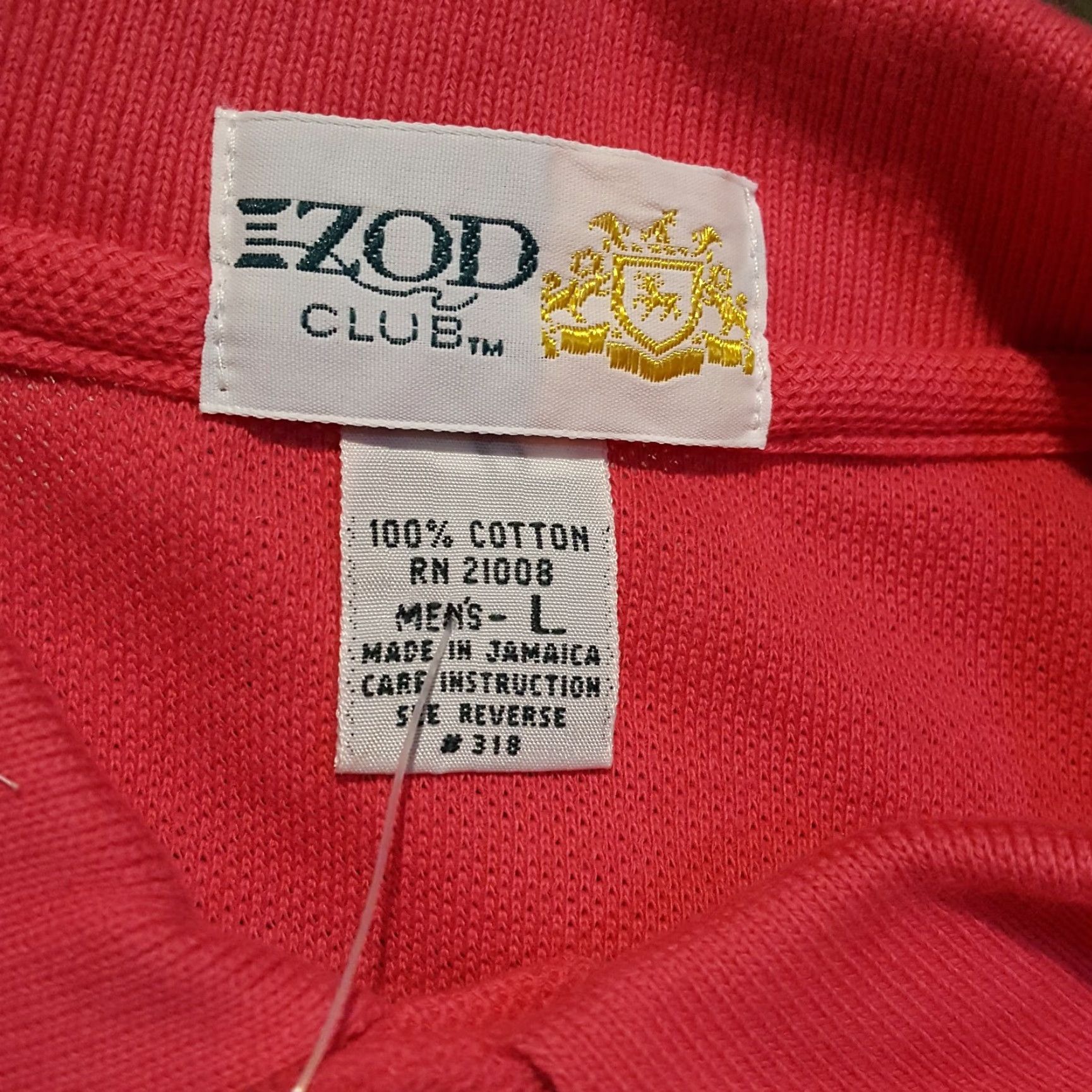 Izod VINTAGE IZOD Golf Club Pink Polo Shirt Men's Large Short Sleeve Button Collared 90s Preppy Size US L / EU 52-54 / 3 - 5 Thumbnail