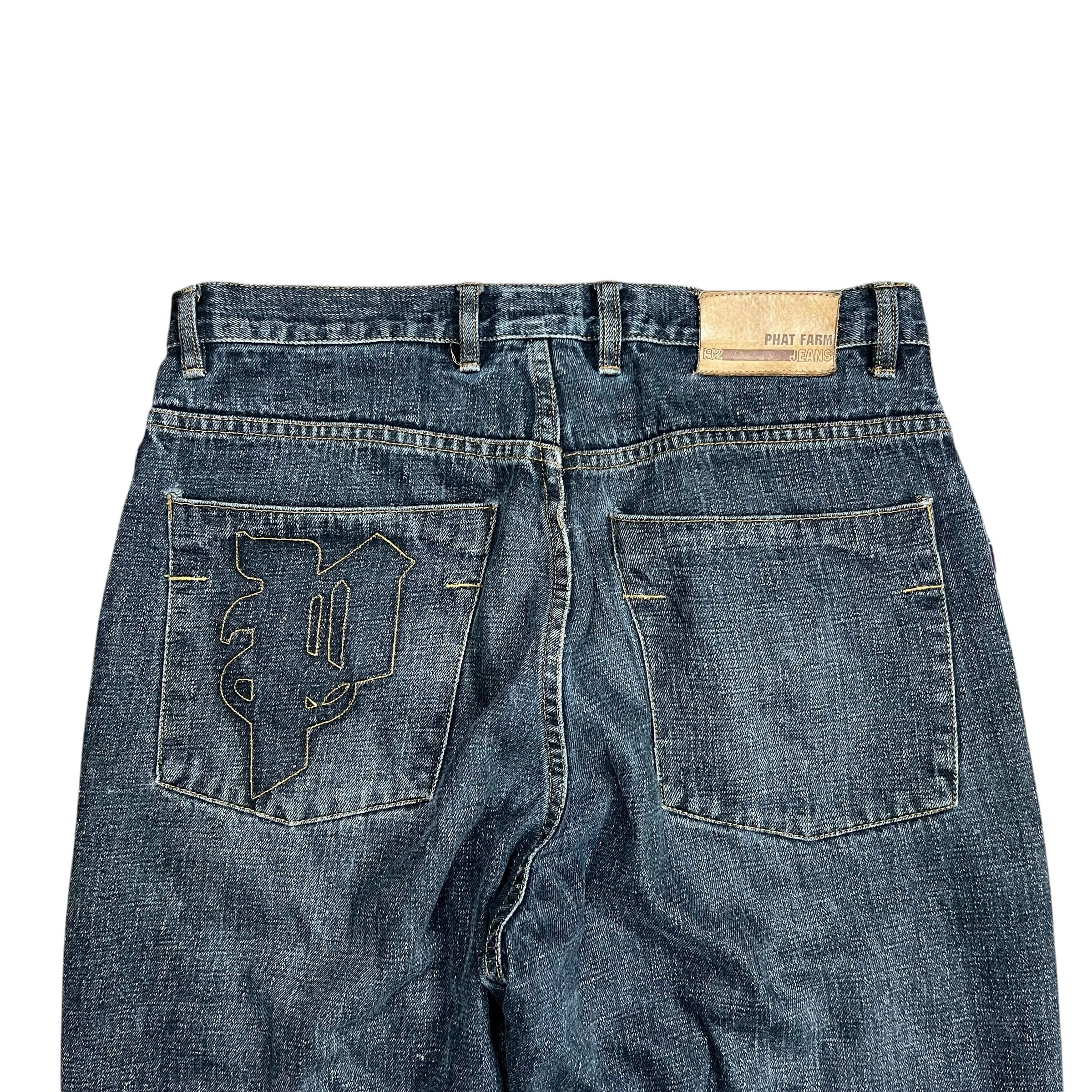 Phat Farm Y2K Phat Farm Faded & Distressed Patchwork Jeans - 34” Size US 34 / EU 50 - 6 Thumbnail