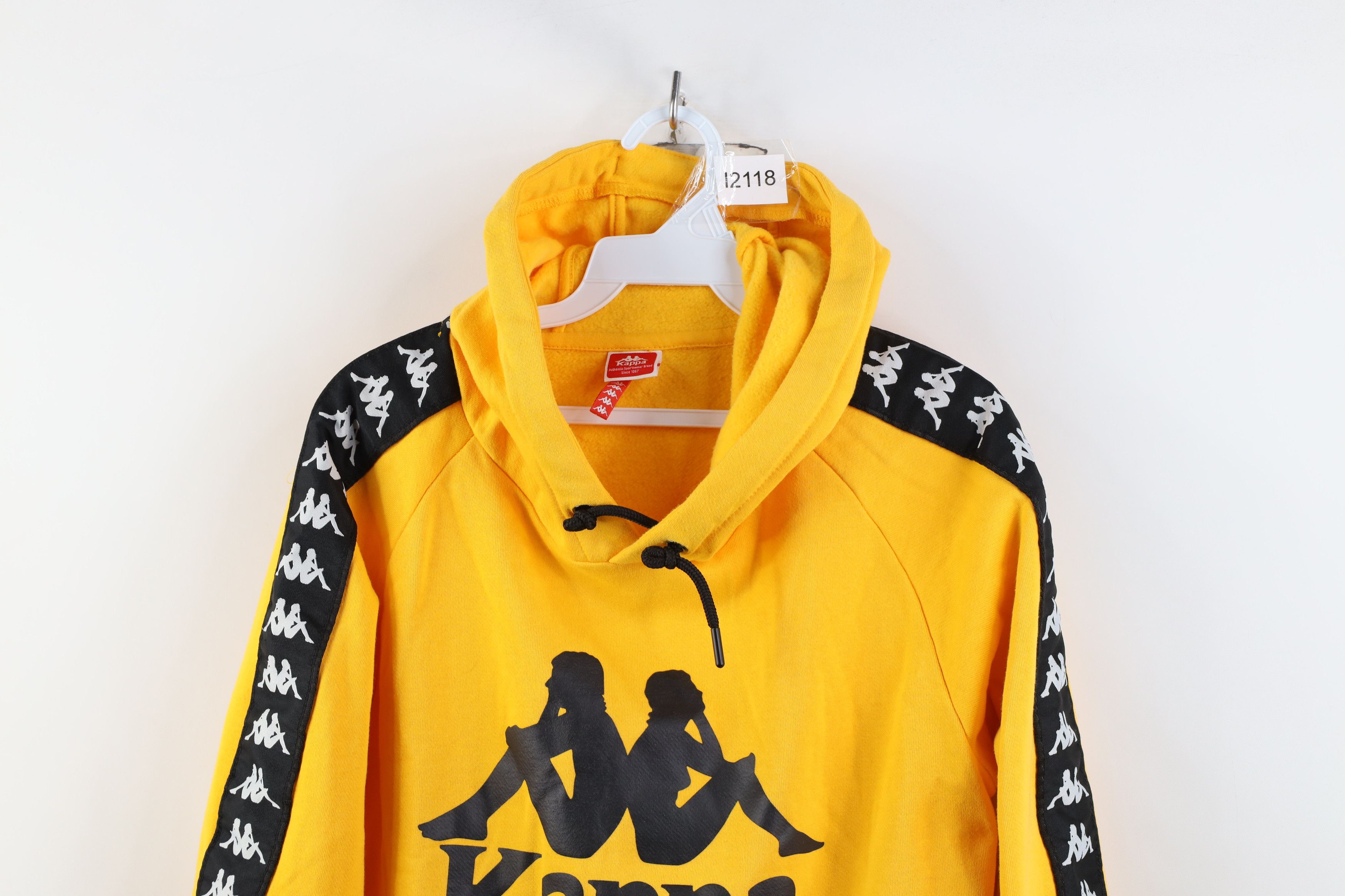 Kappa Vintage 90s Kappa Spell Out Taped Logo Soccer Hoodie Size US M / EU 48-50 / 2 - 2 Thumbnail