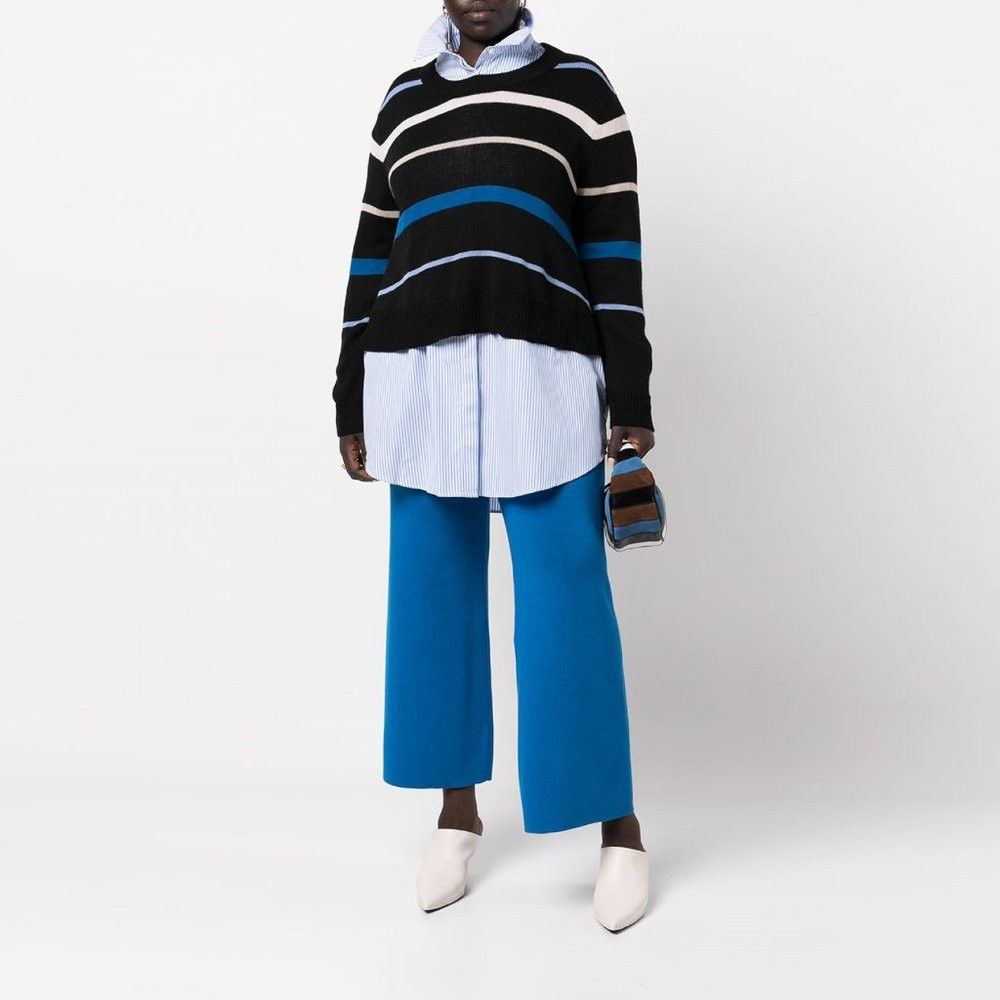 Other NWT New $168 11 HONORÉ Emily Stripe Wool Blend Sweater Size Size XXL / US 16-18 / IT 52-54 - 1 Thumbnail