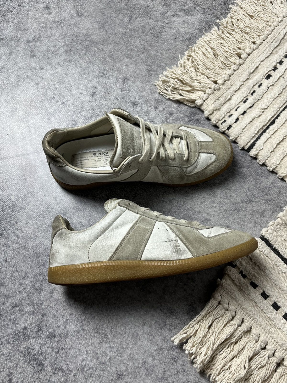 Maison Margiela 🔥Maison Margiela Replica Army Leather Sneakers 00's Size US 8 / IT 38 - 2 Thumbnail