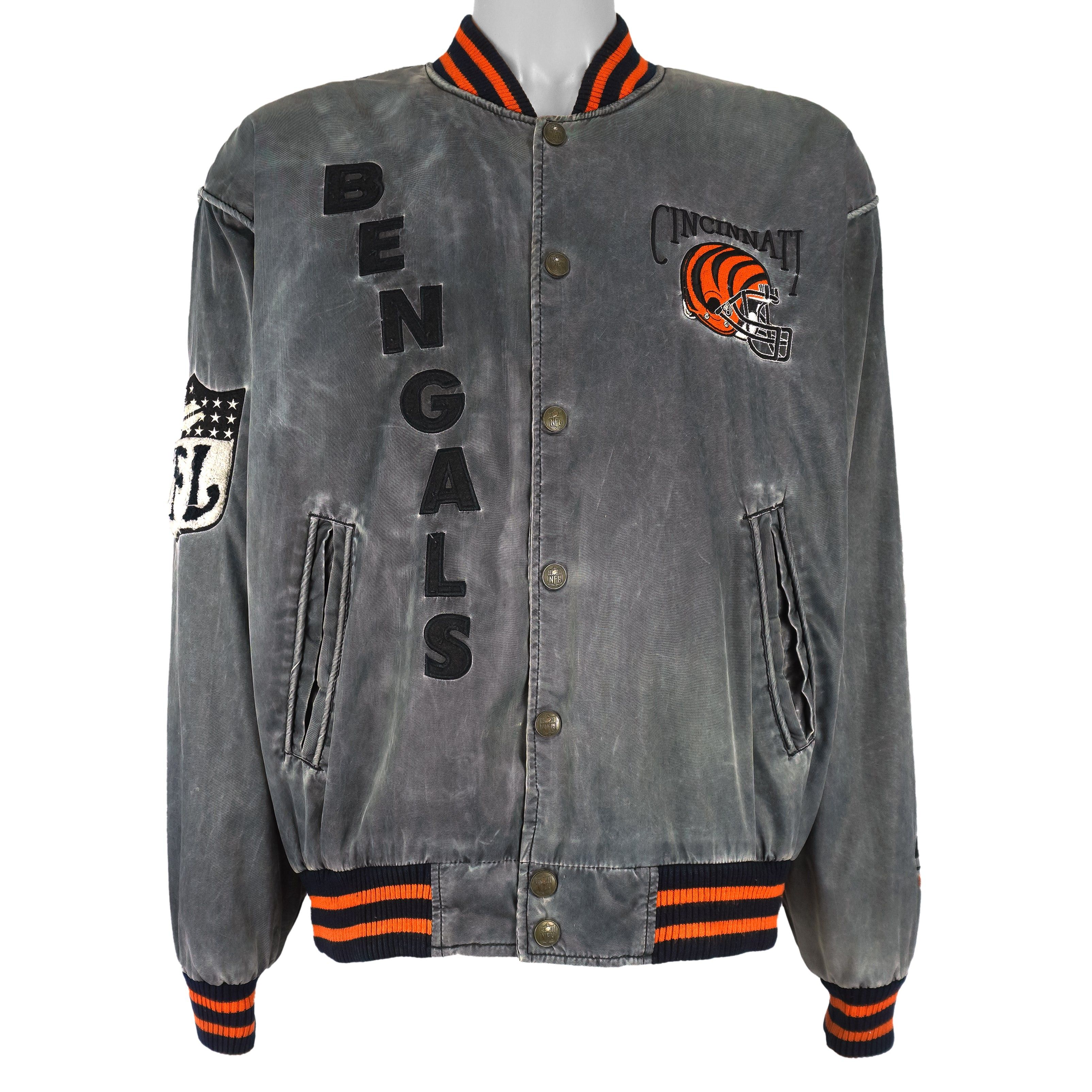 NFL Campri - Cincinnati Bengals Logan Wilson No. 55 Jacket 1990s Size US L / EU 52-54 / 3 - 2 Thumbnail