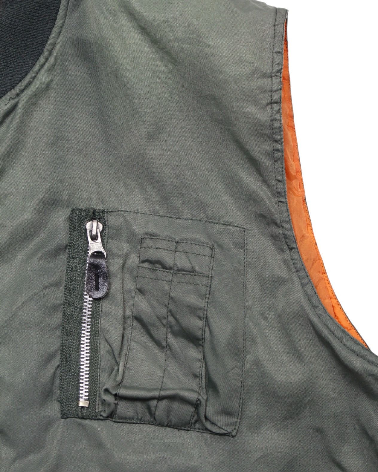 Vintage 2000S JAPANESE MADE MA-1 MILITARY VEST Size US L / EU 52-54 / 3 - 4 Thumbnail