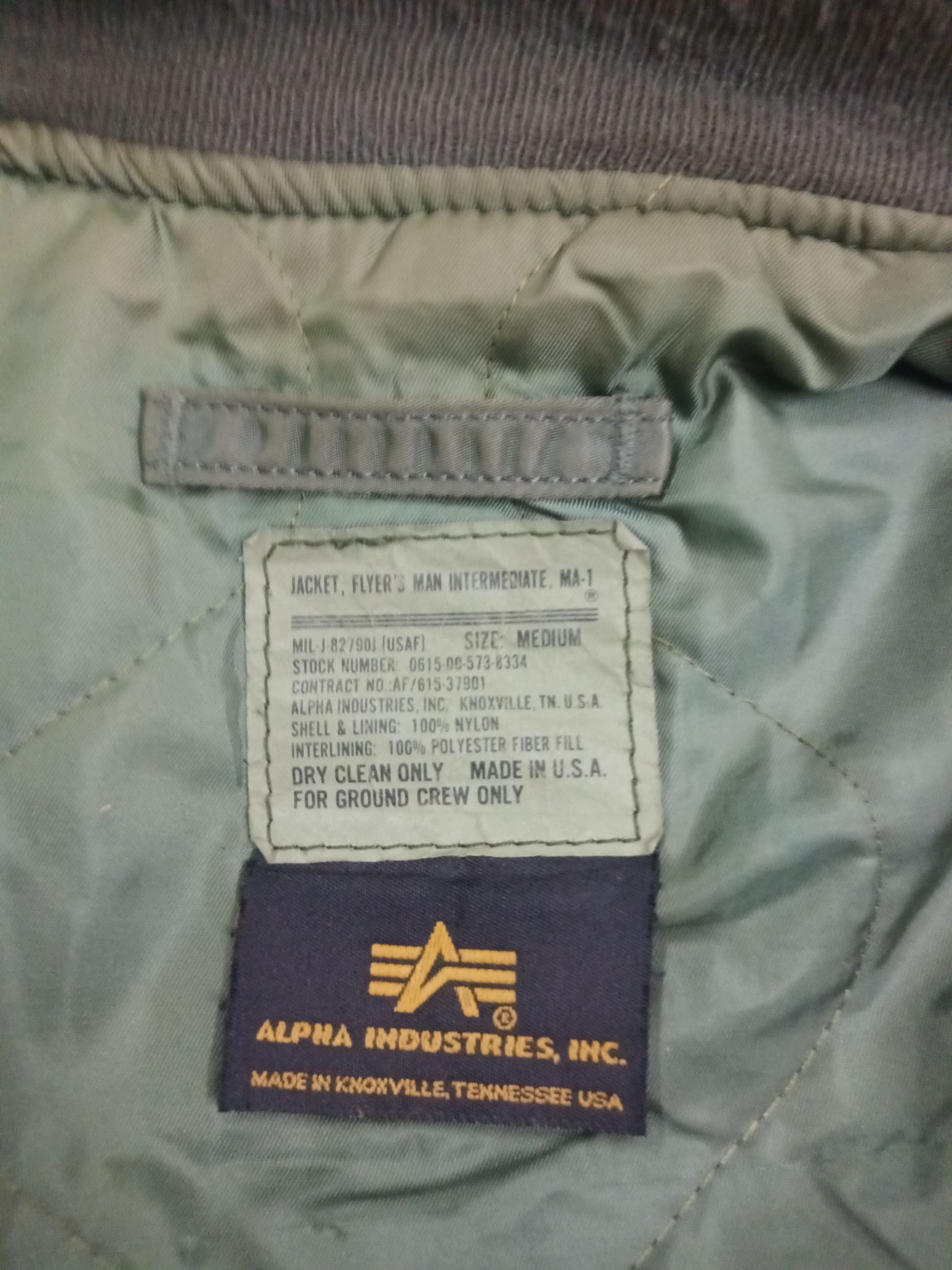 Alpha Industries 🔥 ALPHA INDISTRIES MA-1 FLYERS JACKET 🔥 Size US M / EU 48-50 / 2 - 5 Thumbnail