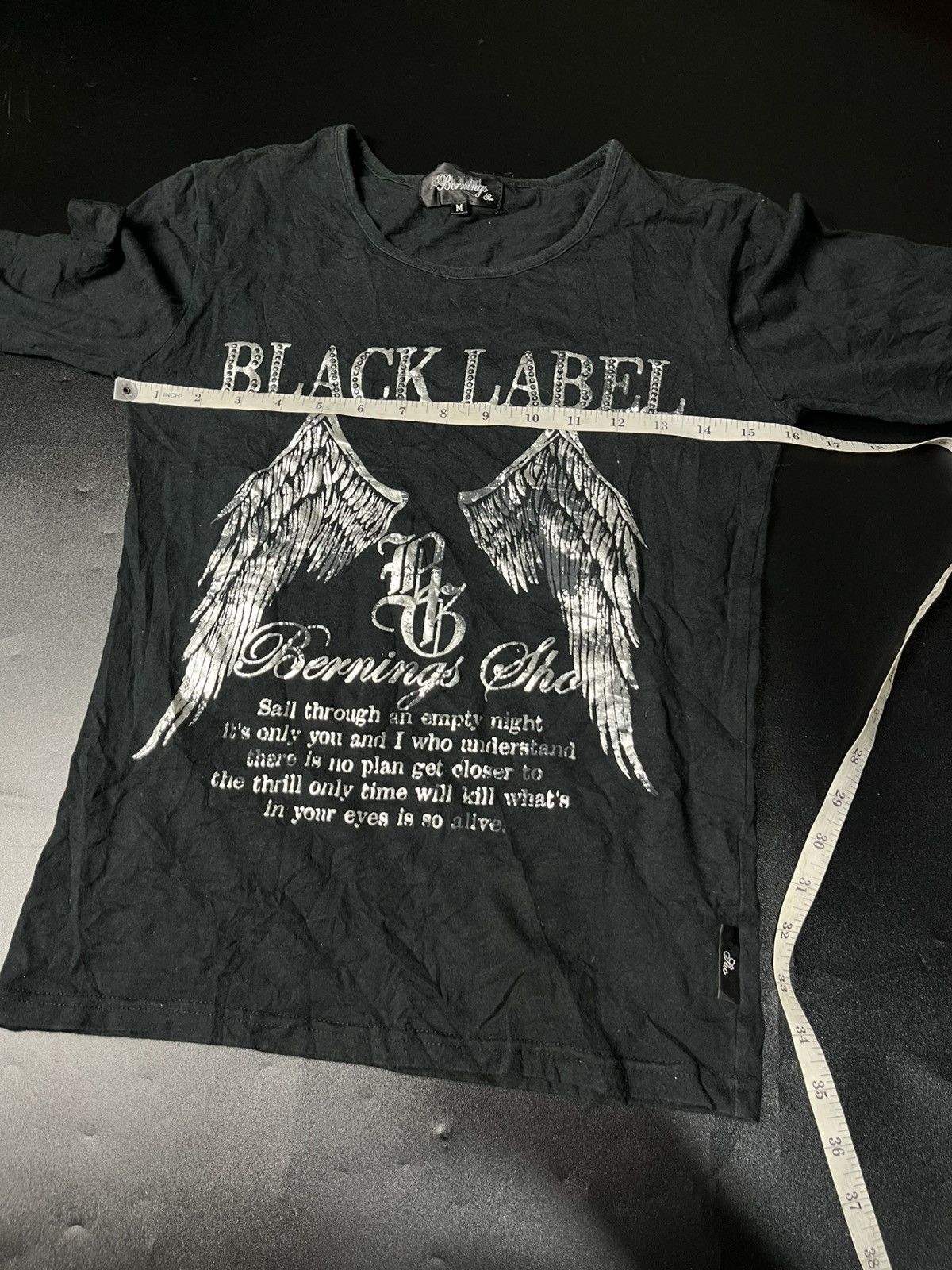 If Six Was Nine × Japanese Brand × Le Grande Bleu (L.G.B.) Bernings Sho Black Lebel Poem Style Size US M / EU 48-50 / 2 - 7 Thumbnail