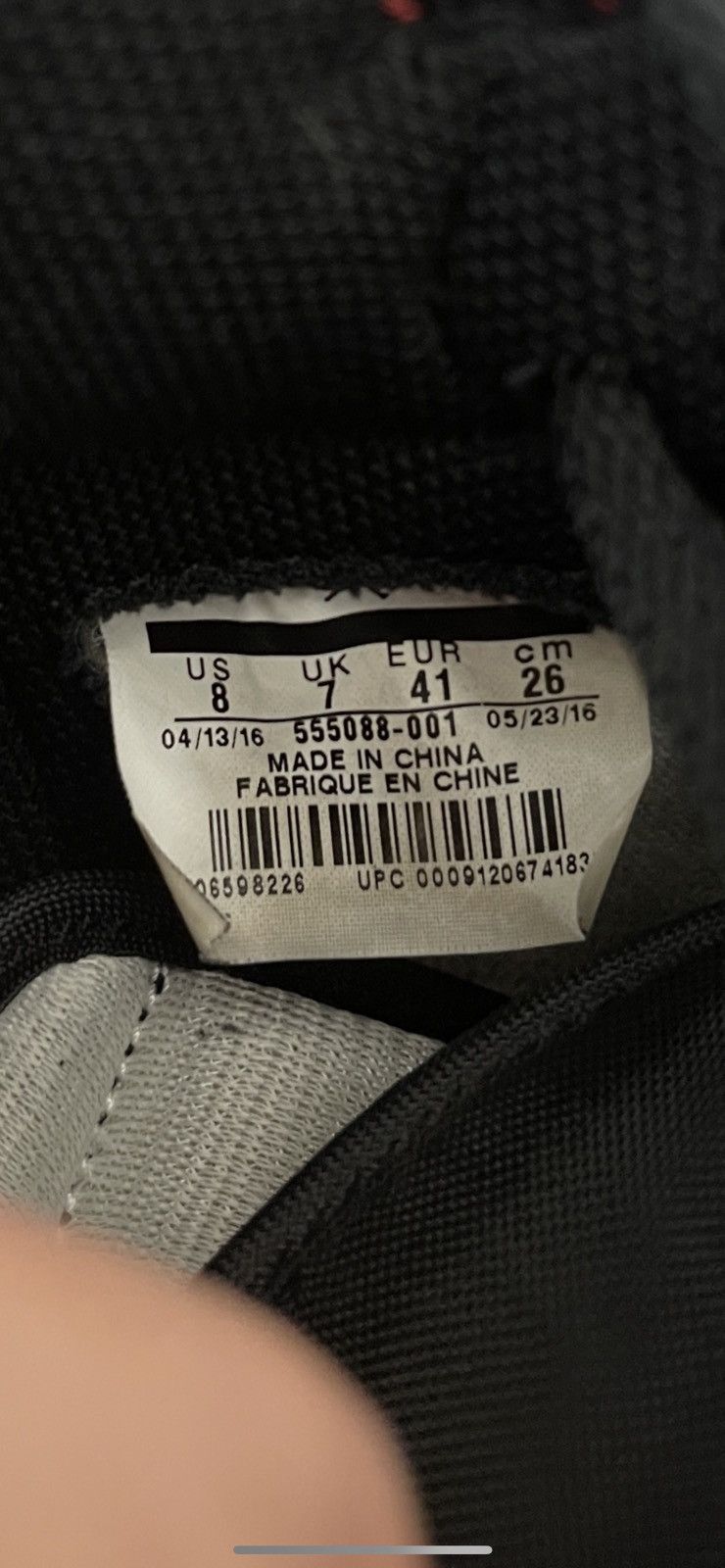 Jordan Brand Jordan 1 Retro Bred 2016 Size 8US Size US 8 / EU 41 - 10 Thumbnail