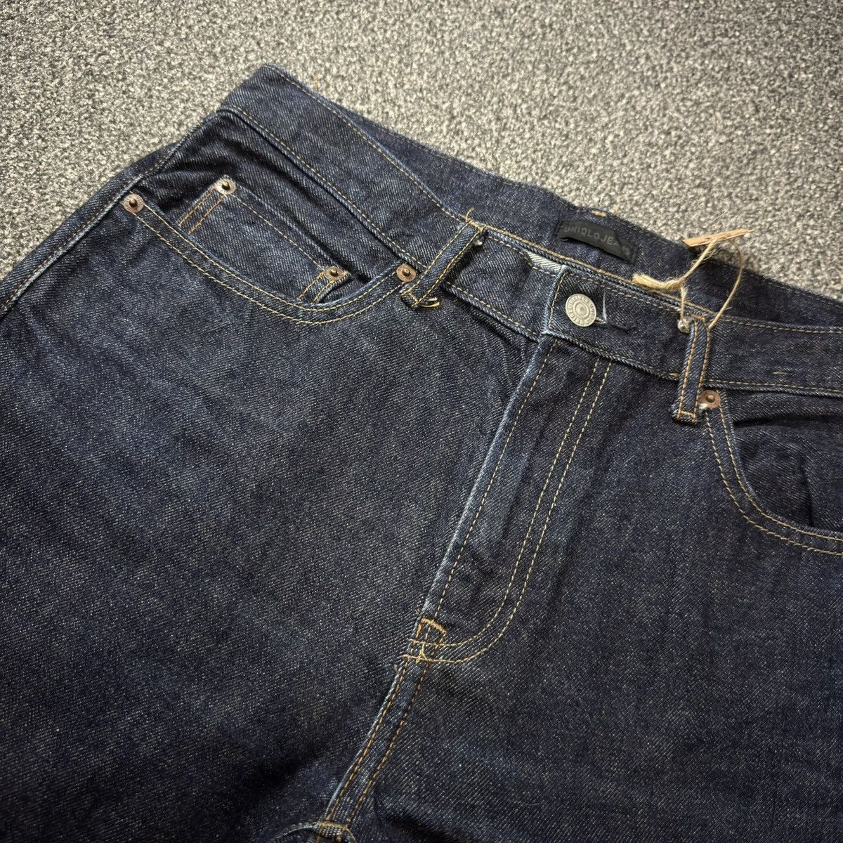 Undercover × Uniqlo 🔥🇯🇵 Japanese Raw Denim Uniqlo Indigo Selvedge Archive Jeans Size US 31 - 13 Thumbnail
