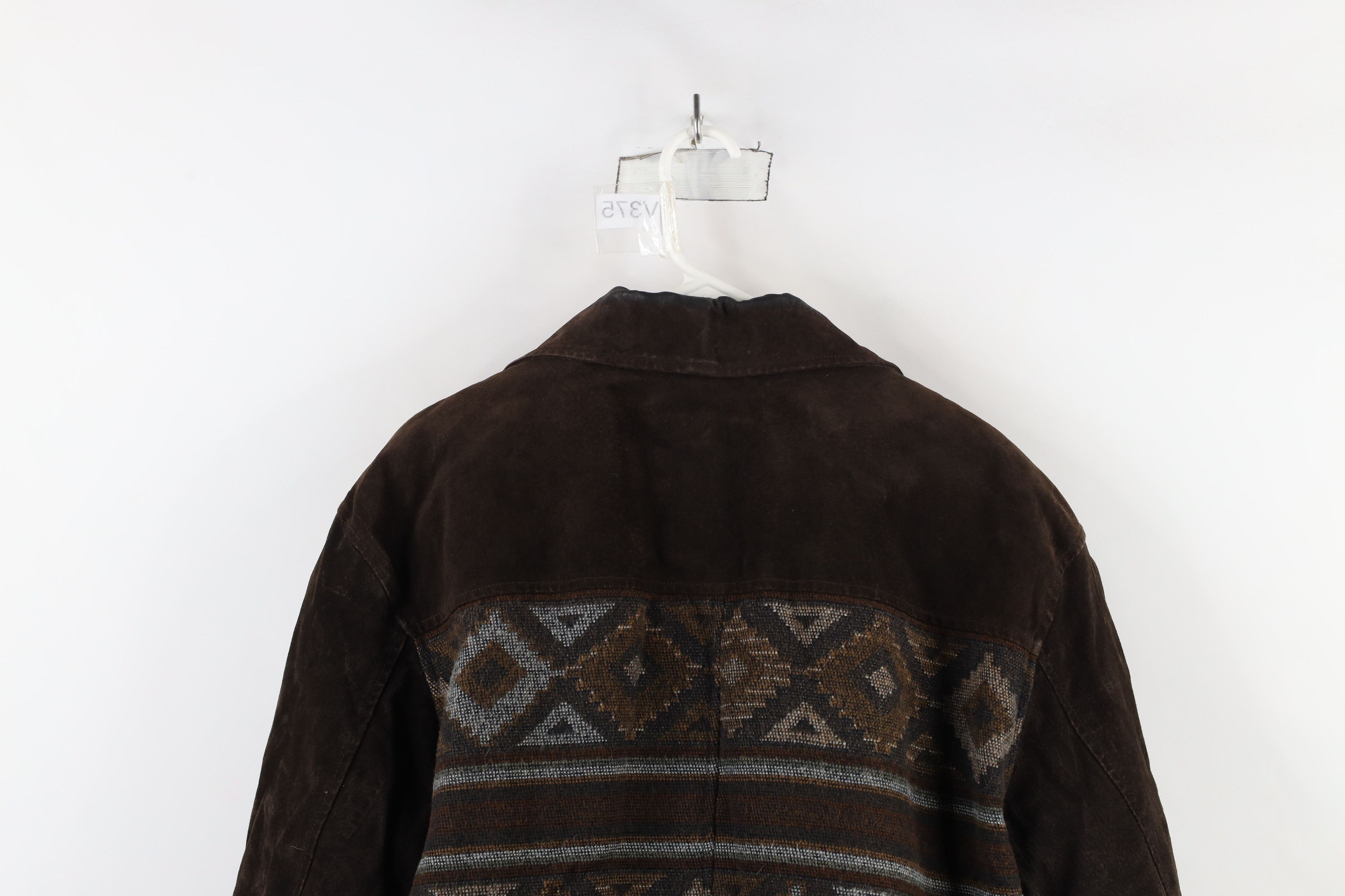 Vintage Vintage 90s Streetwear Suede Leather Southwestern Jacket Size US M / EU 48-50 / 2 - 17 Thumbnail