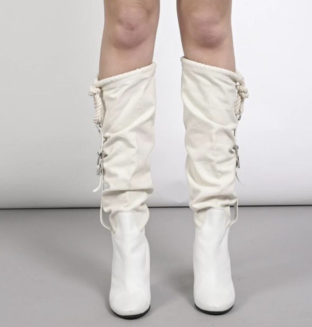 Celine Celine White Heels Size US 6 / IT 36 - 3 Thumbnail