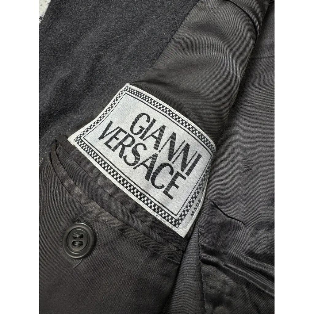 Versace Versace Wool Coat Grey Size 50 fit M Size US M / EU 48-50 / 2 - 5 Thumbnail