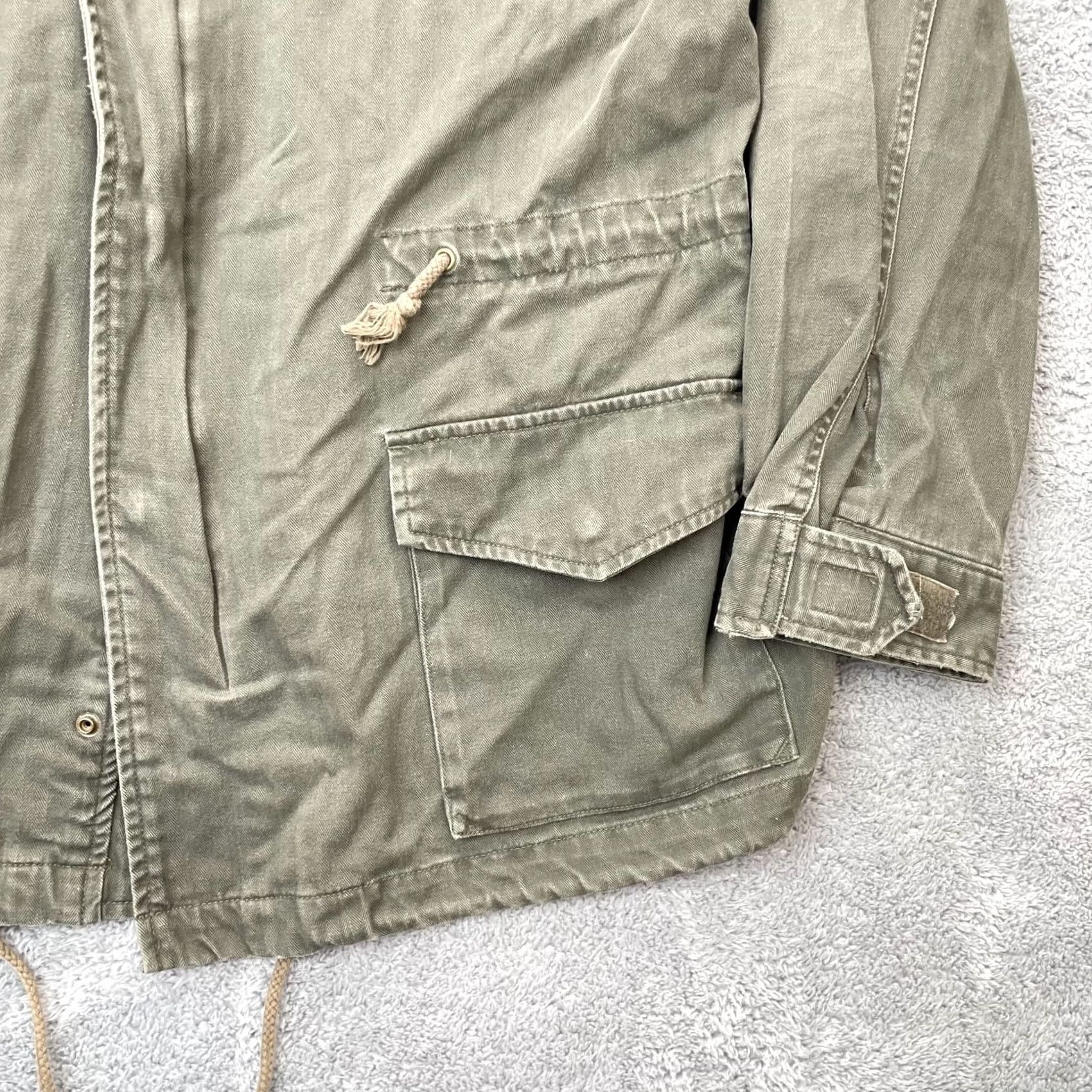 Vintage VTG Military Jacket Mens M Green 2 1n 1 Coat Hooded Utility Field Army Urban URBN STATION Jacket Size US M / EU 48-50 / 2 - 2 Thumbnail