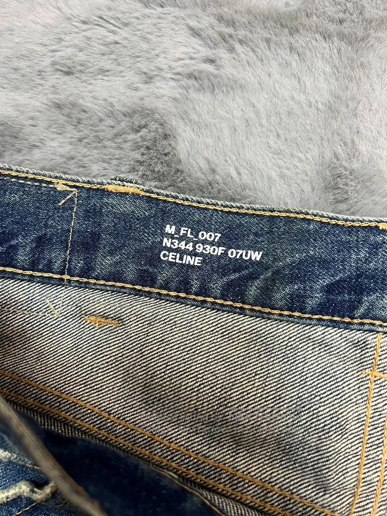 Celine CELINE Water Ripple Washed Blue Flared Jeans Size US 31 - 3 Thumbnail