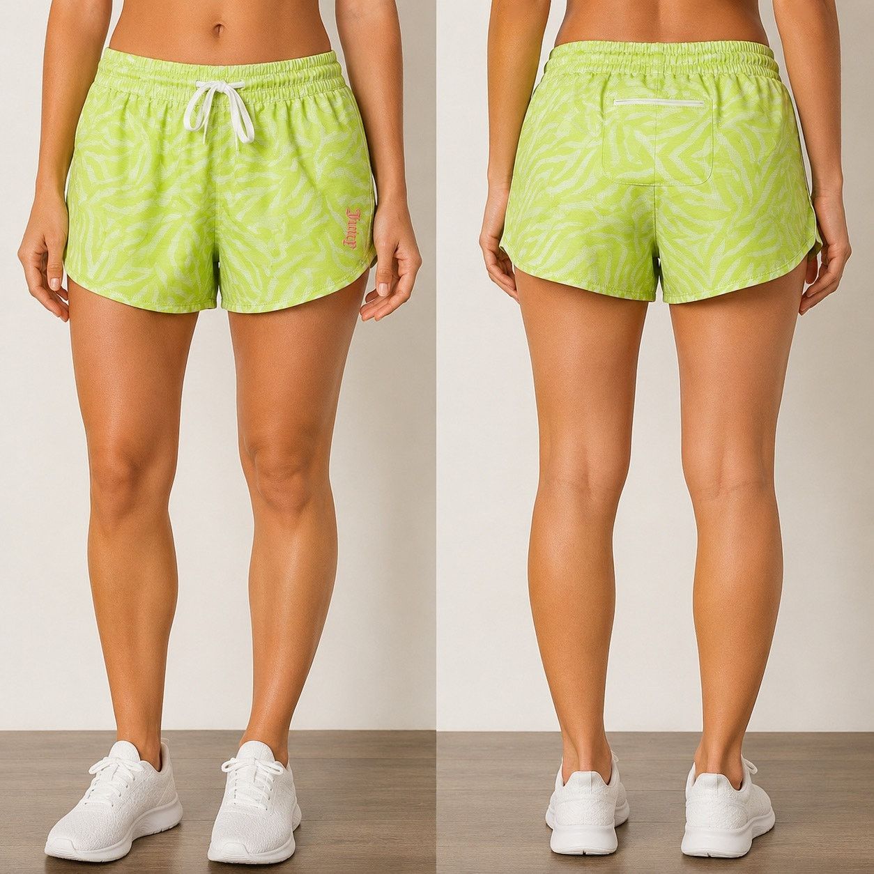 Juicy Couture Juicy Couture Sport Zebra Running Shorts Size M Size 27" / US 4 / IT 40 - 1 Thumbnail
