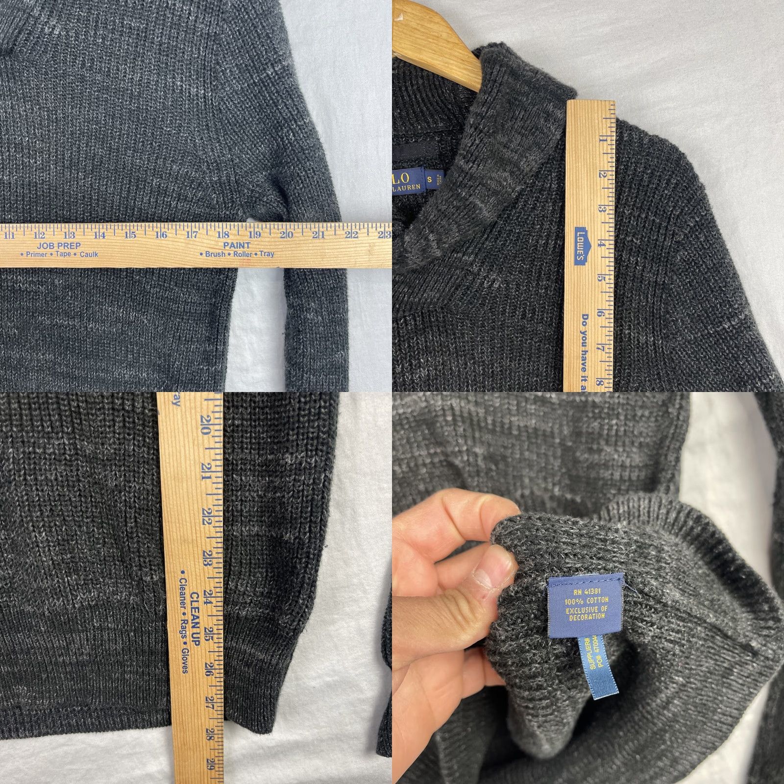 Polo Ralph Lauren Polo Ralph Lauren Sweater Mens Small Shawl Collar Fisherman Button Knit Adult Size US S / EU 44-46 / 1 - 9 Thumbnail
