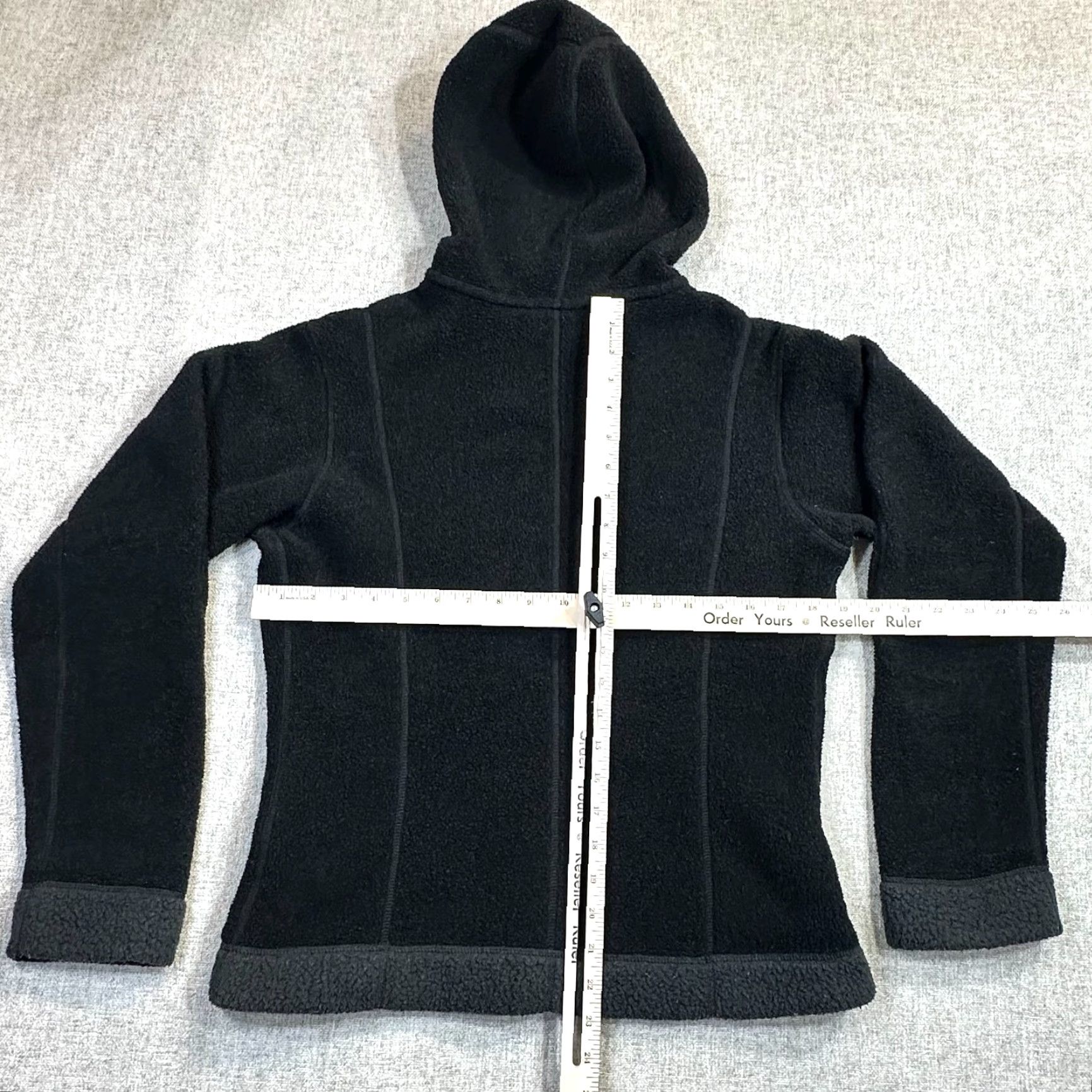 Patagonia VINTAGE Patagonia Synchilla Women's Medium Full Zip Black Hoodie USA Materials Rare Size M / US 6-8 / IT 42-44 - 7 Thumbnail