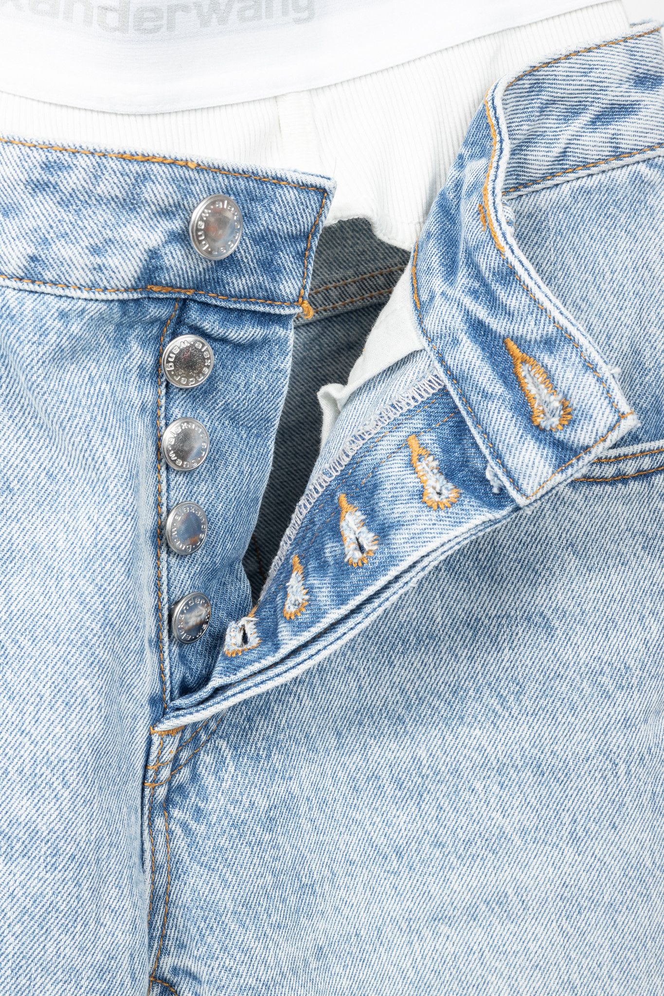 Alexander Wang Alexander Wang Pebble Beach Low Rise Straight Jeans Size 24" / US 00 / IT 34 - 8 Thumbnail