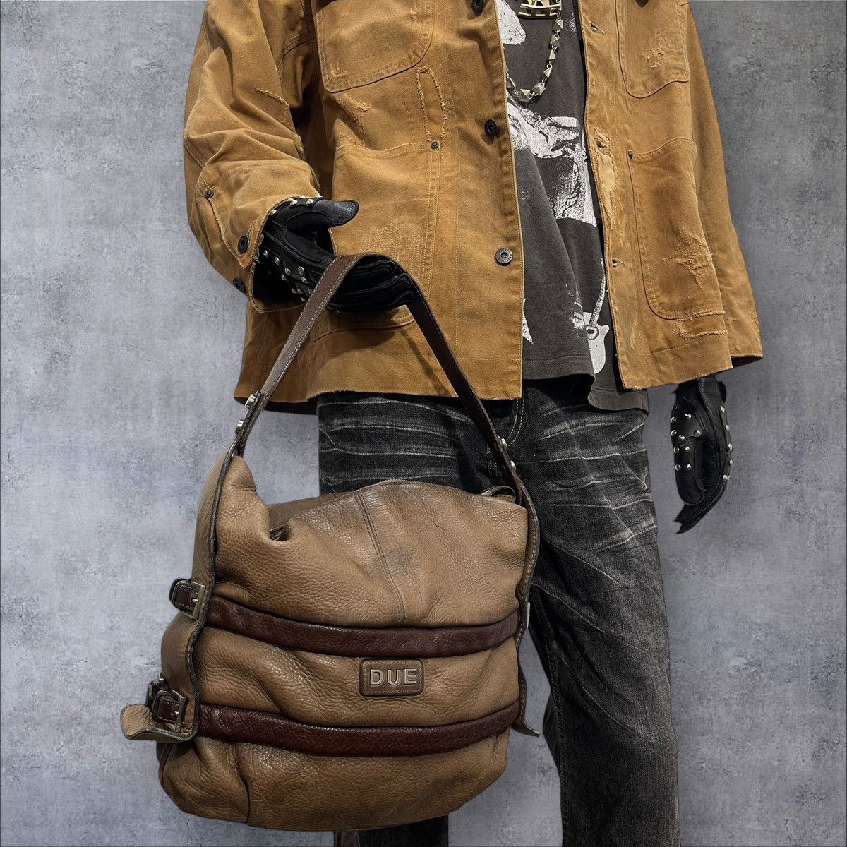 Other Full Leather Due Italy Hobo Bag prada julius dior amiri 8🟩 Size ONE SIZE - 4 Thumbnail