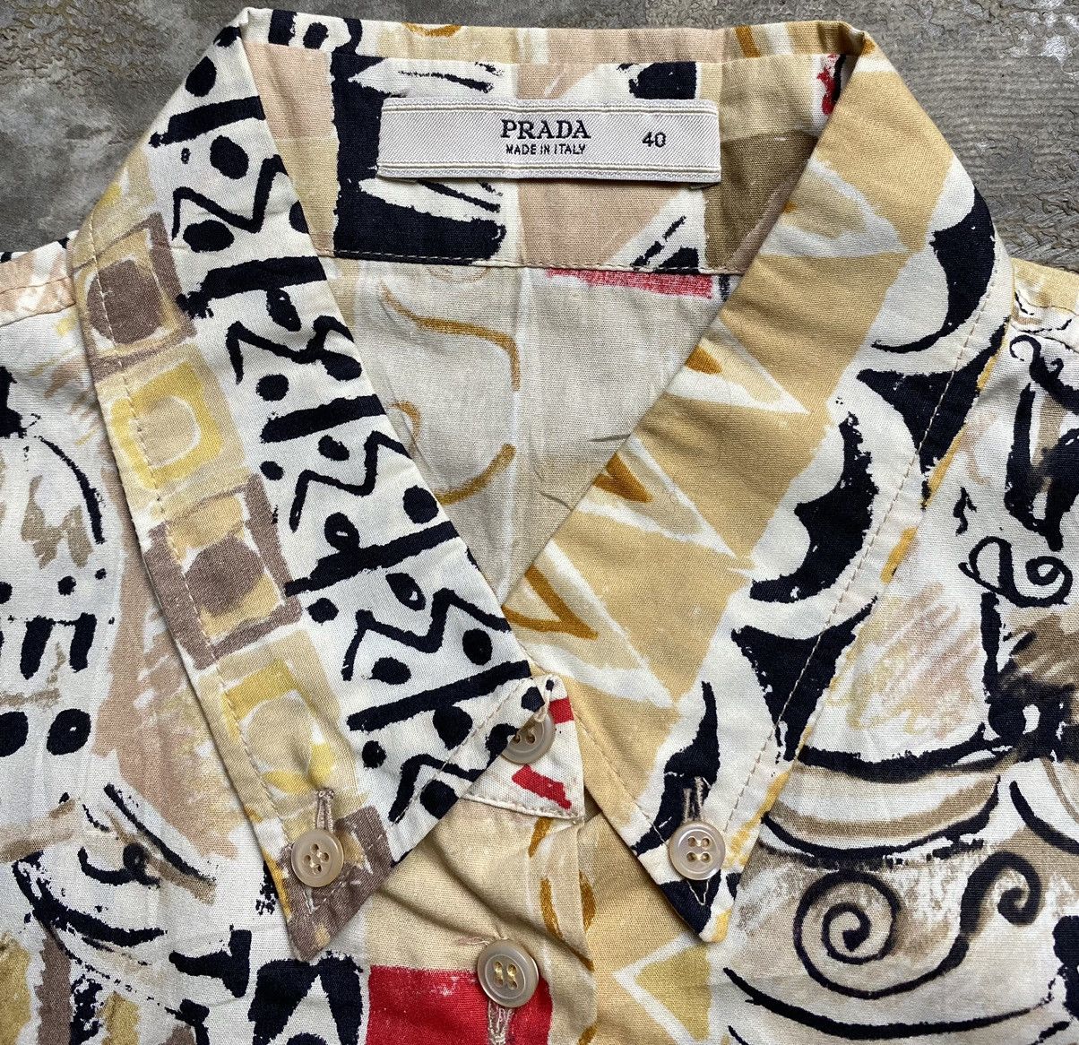 Prada Prada SS04 Venezia Print Cropped Shirt Size S / US 4 / IT 40 - 7 Thumbnail
