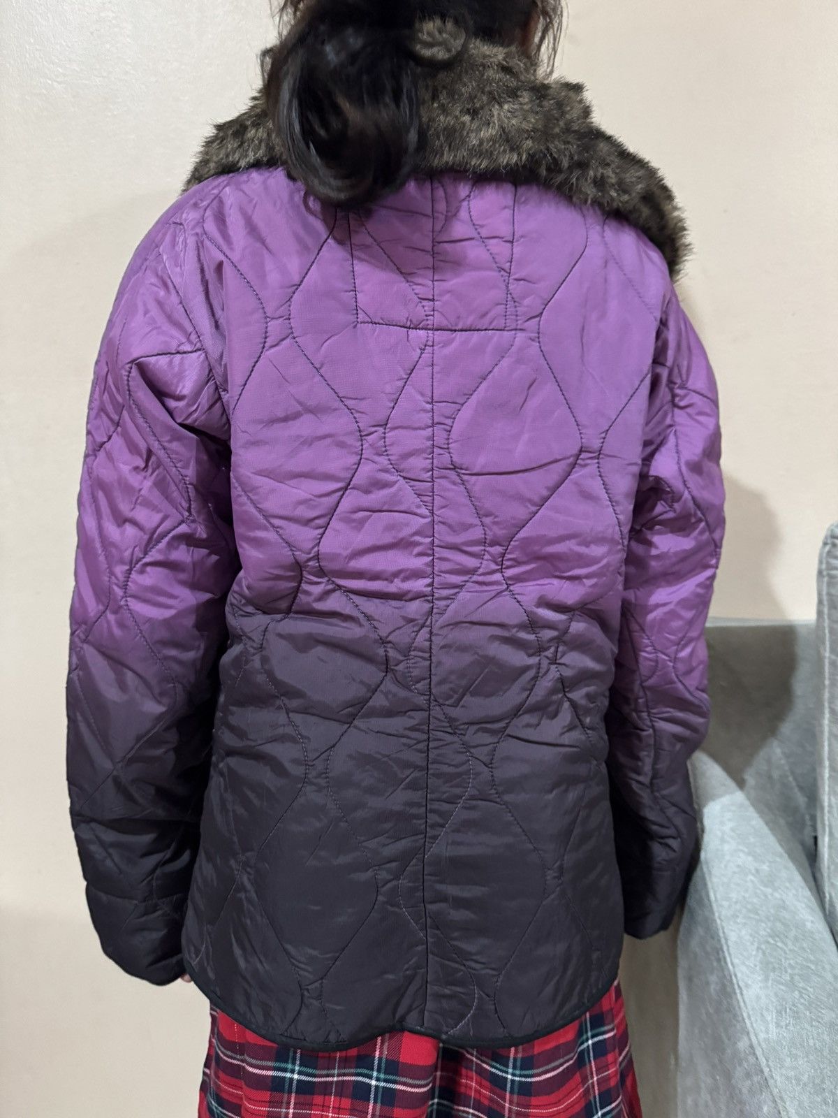 If Six Was Nine Diesel Fur Gradient Asymmetrical Puffer Jacket Size S / US 4 / IT 40 - 16 Thumbnail