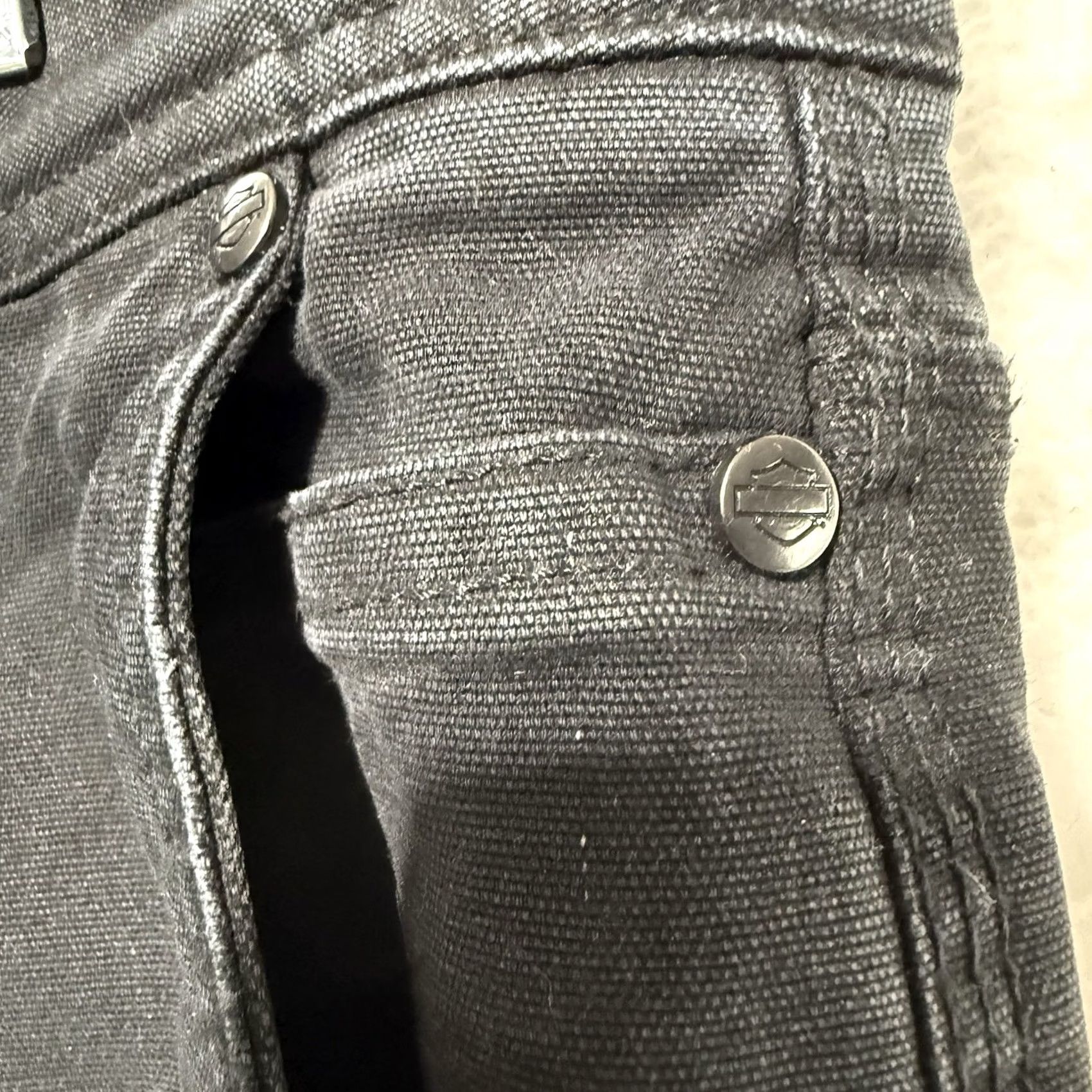 Harley Davidson Harley-Davidson Carpenter Pants Black Mens Size 40 Inseam 28 5-Pocket Double Knee Workwear Casual Size US 40 / EU 56 - 4 Thumbnail