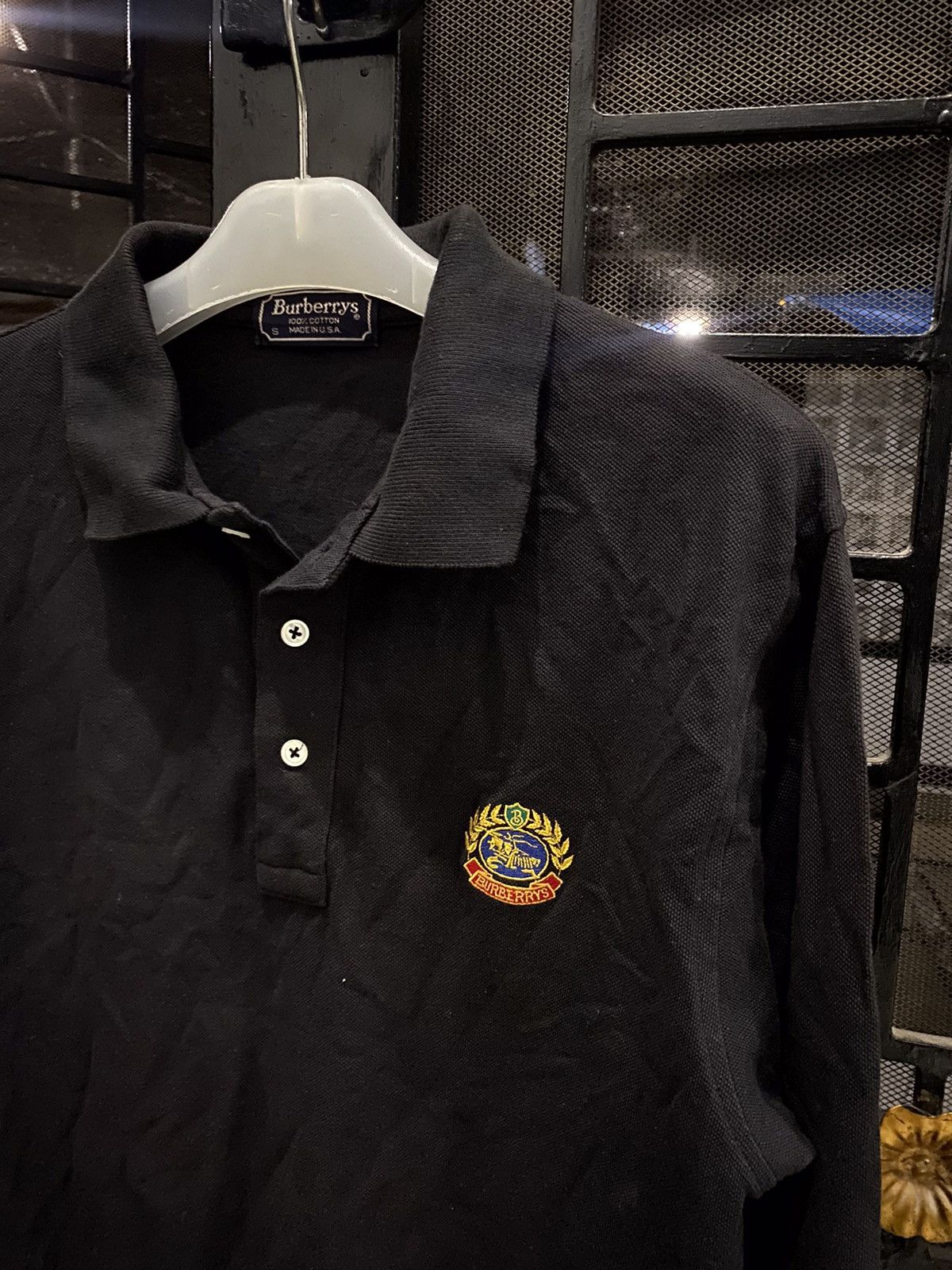 Burberry 🍓NEED GONE🍓Vintage polo shirt burberry black colour Size US S / EU 44-46 / 1 - 2 Thumbnail