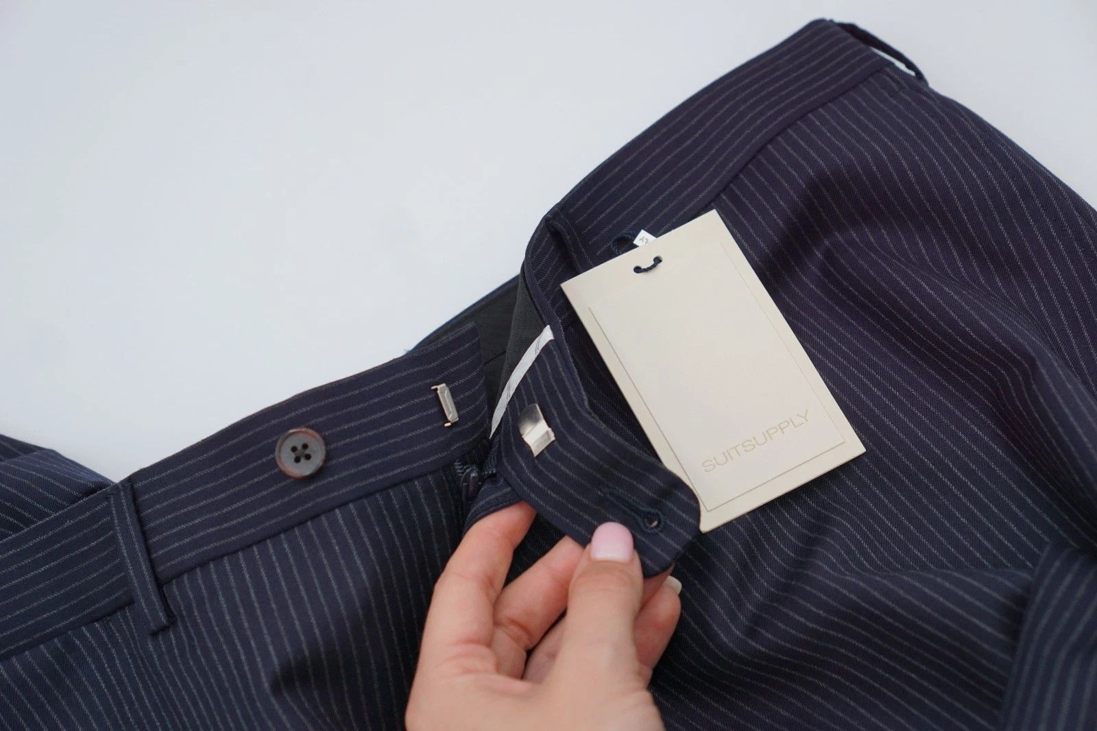 Suitsupply Men Suitsupply Pants Navy Blue Wool Brescia Size UK/US46 Size 46R - 3 Thumbnail