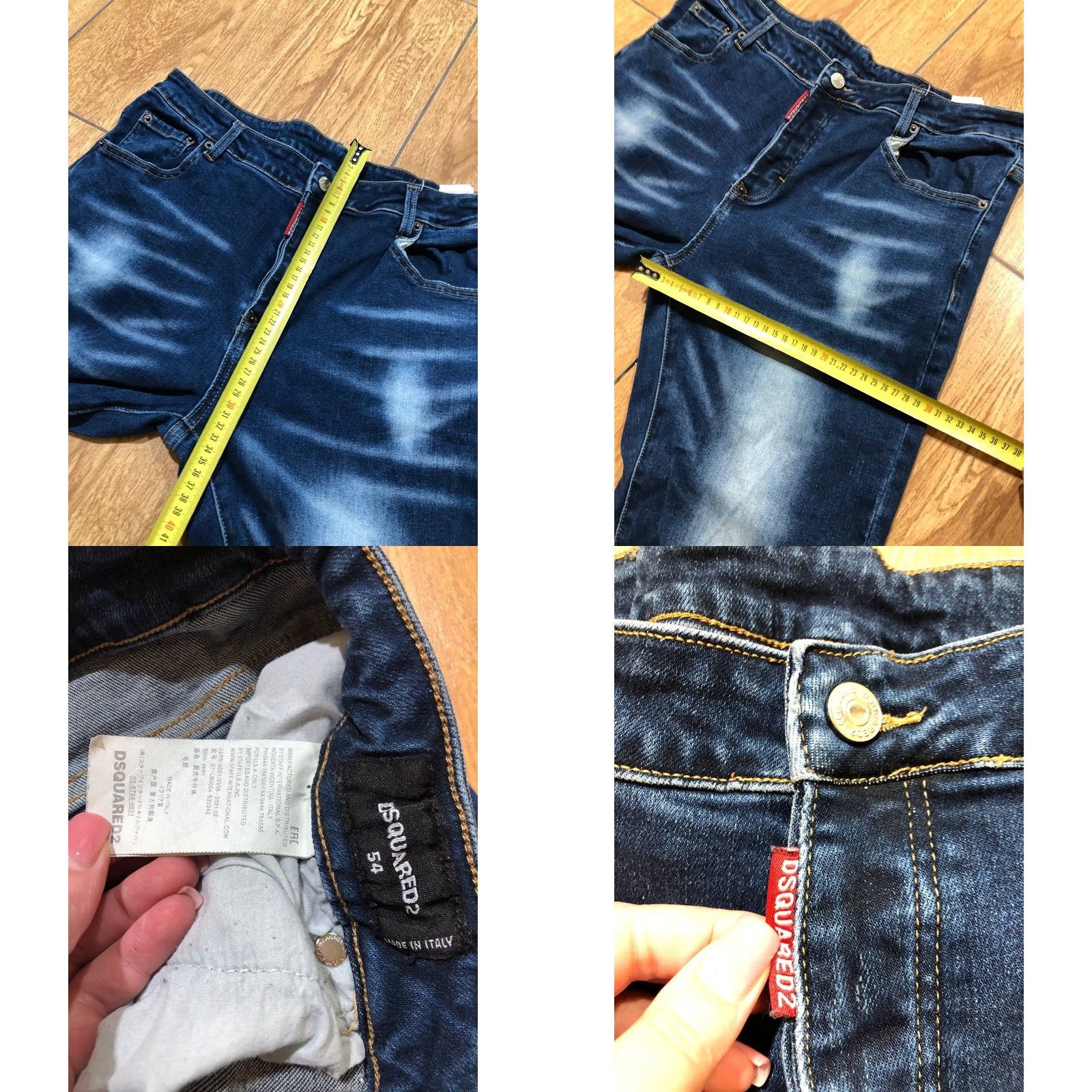 Dsquared2 Dsquared2 Jeans Mens 38 Blue Distressed Patchwork Cotton Size Size US 38 / EU 54 - 8 Thumbnail