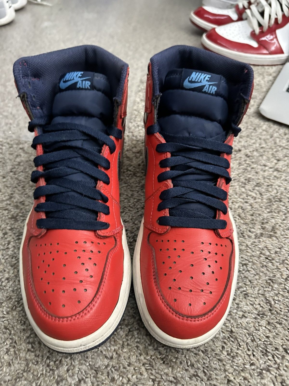 Jordan Brand Air jordan 1 david letterman red white blue - size 8.5 Size US 8.5 / EU 41-42 - 4 Thumbnail