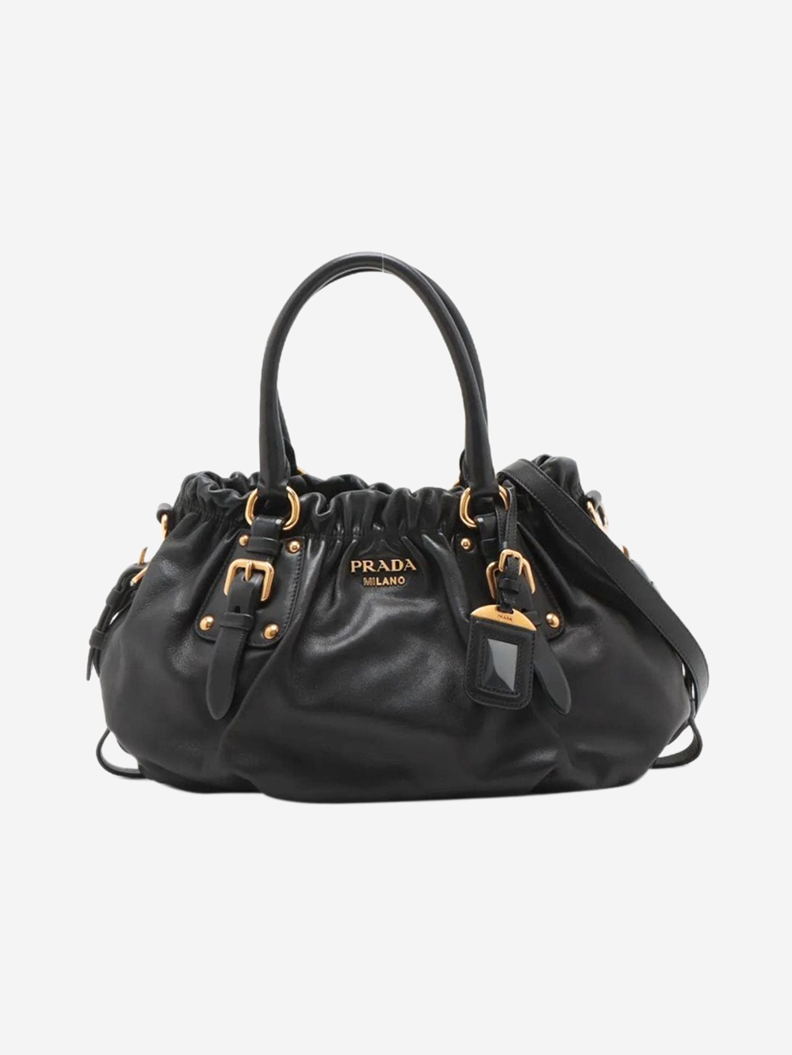 Prada Black leather 2way bag Size ONE SIZE - 1 Thumbnail