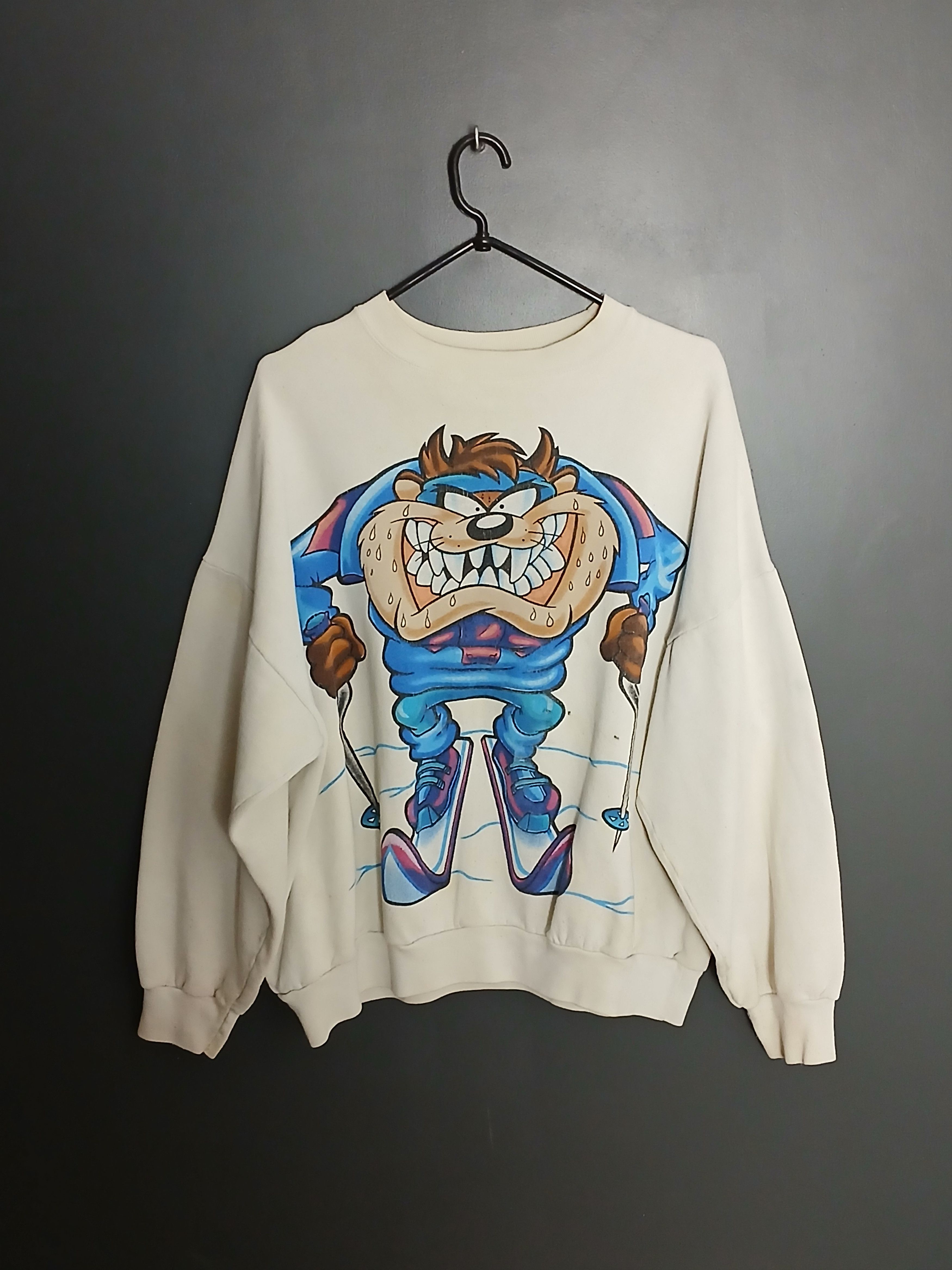 Cartoon Network × Vintage × Warner Bros Vintage 1994 Looney Tunes Taz Sweater Size US L / EU 52-54 / 3 - 1 Thumbnail