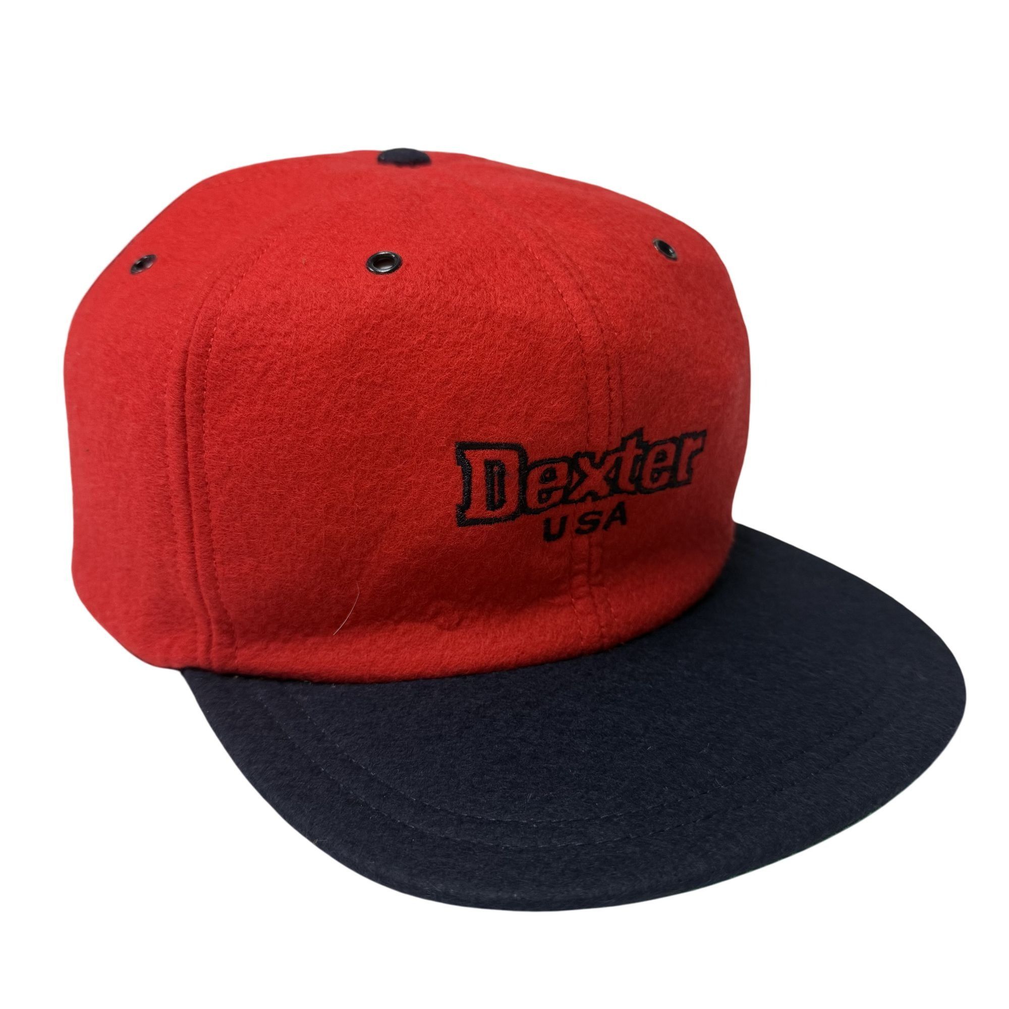 Other NOS Vtg DEXTER USA Red TRUCKER Hat Felted Wool Snapback Size ONE SIZE - 10 Thumbnail