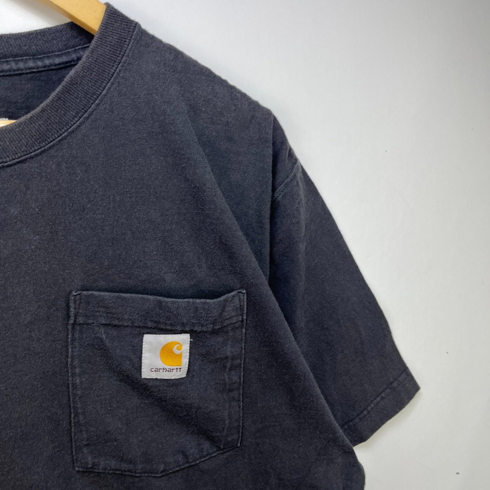 Carhartt Vintage Carhartt Sun Faded Black Pocket T-Shirt Large Size US L / EU 52-54 / 3 - 3 Thumbnail