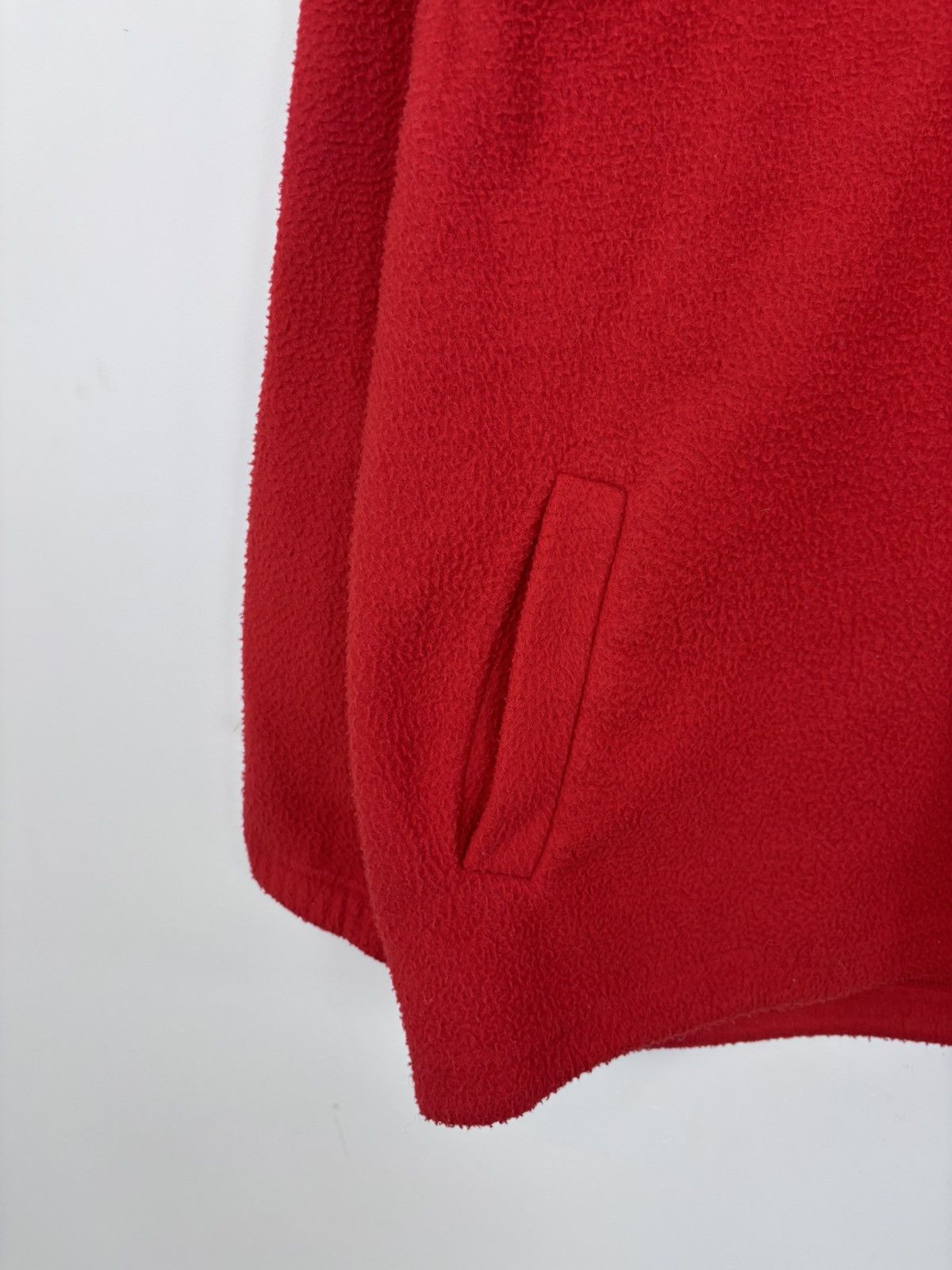 Vintage Vintage Body Guard Men’s Aztec Red 1/4 Zip Fleece Jacket Size US XL / EU 56 / 4 - 6 Thumbnail